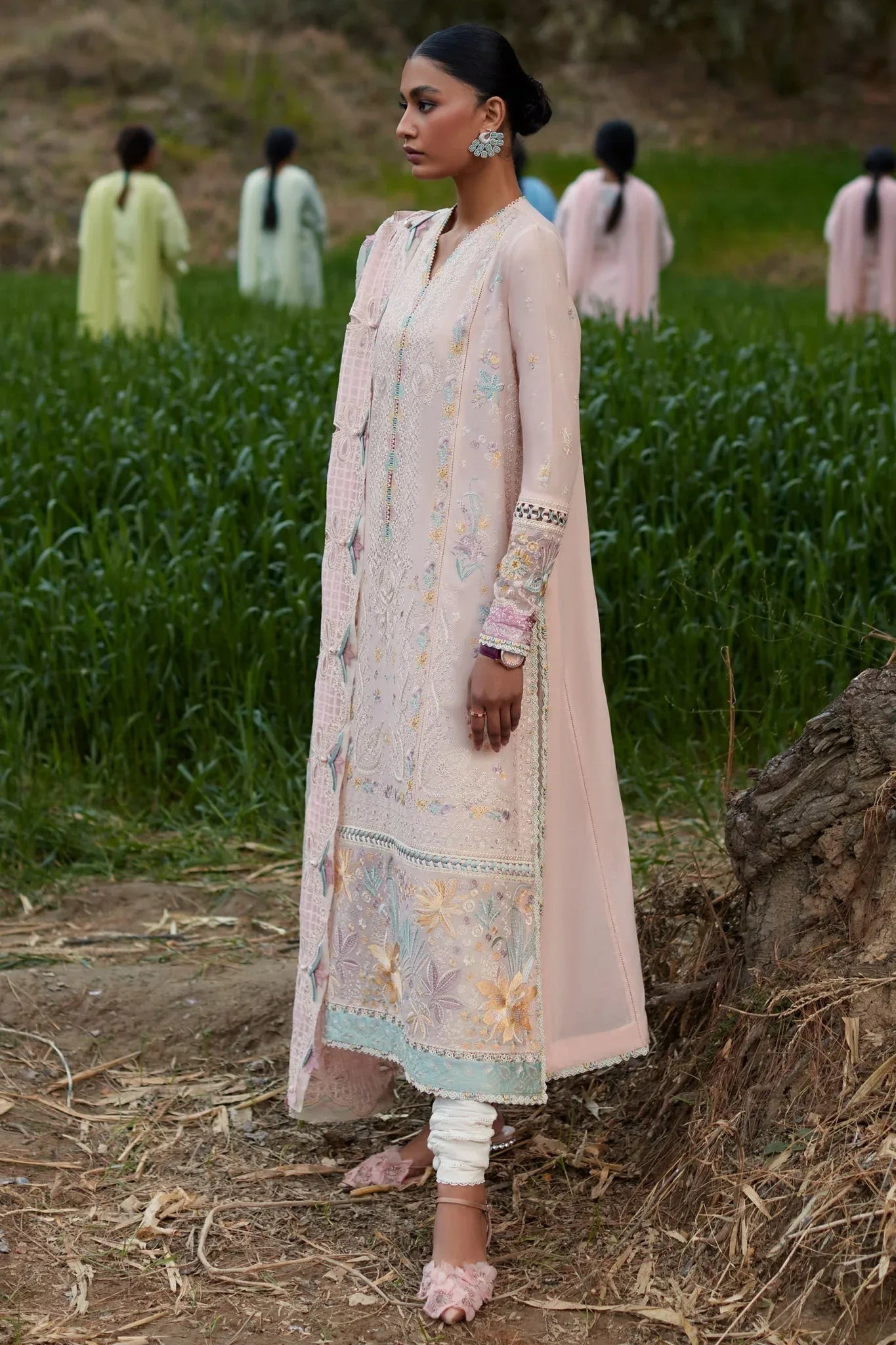Elan | Lawn24 | NEZIHA (EL24-05 B) - Aqsa Fabrics