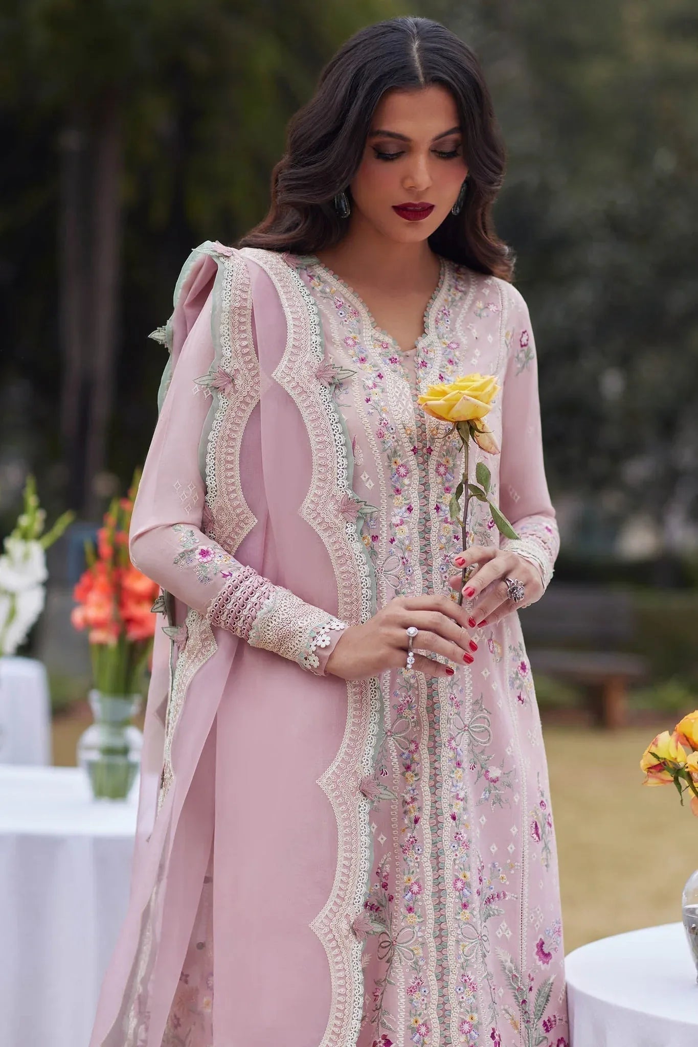 Elan | Lawn24 | MIRZETA (EL24-11 B) - Aqsa Fabrics