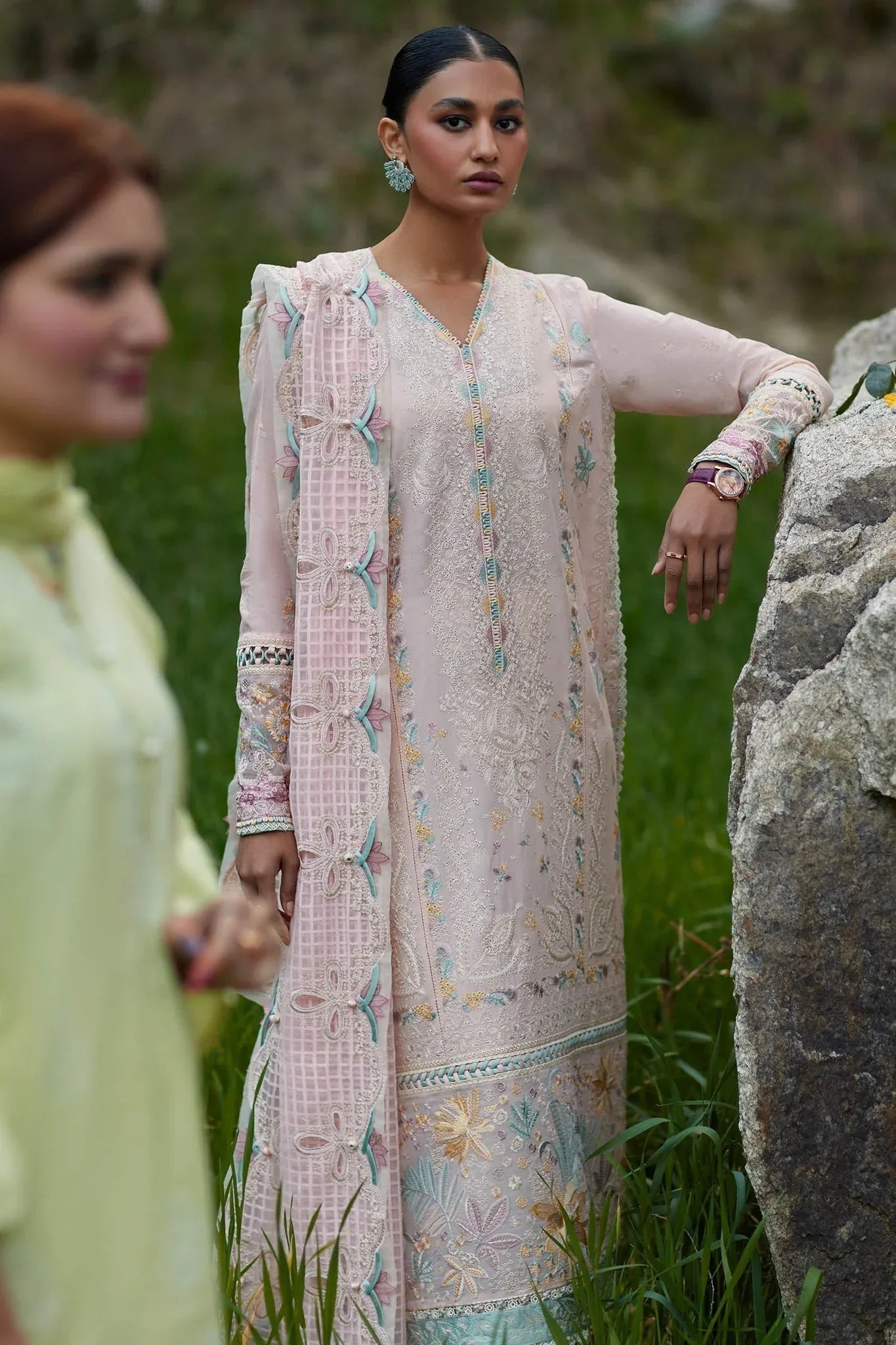 Elan | Lawn24 | NEZIHA (EL24-05 B) - Aqsa Fabrics