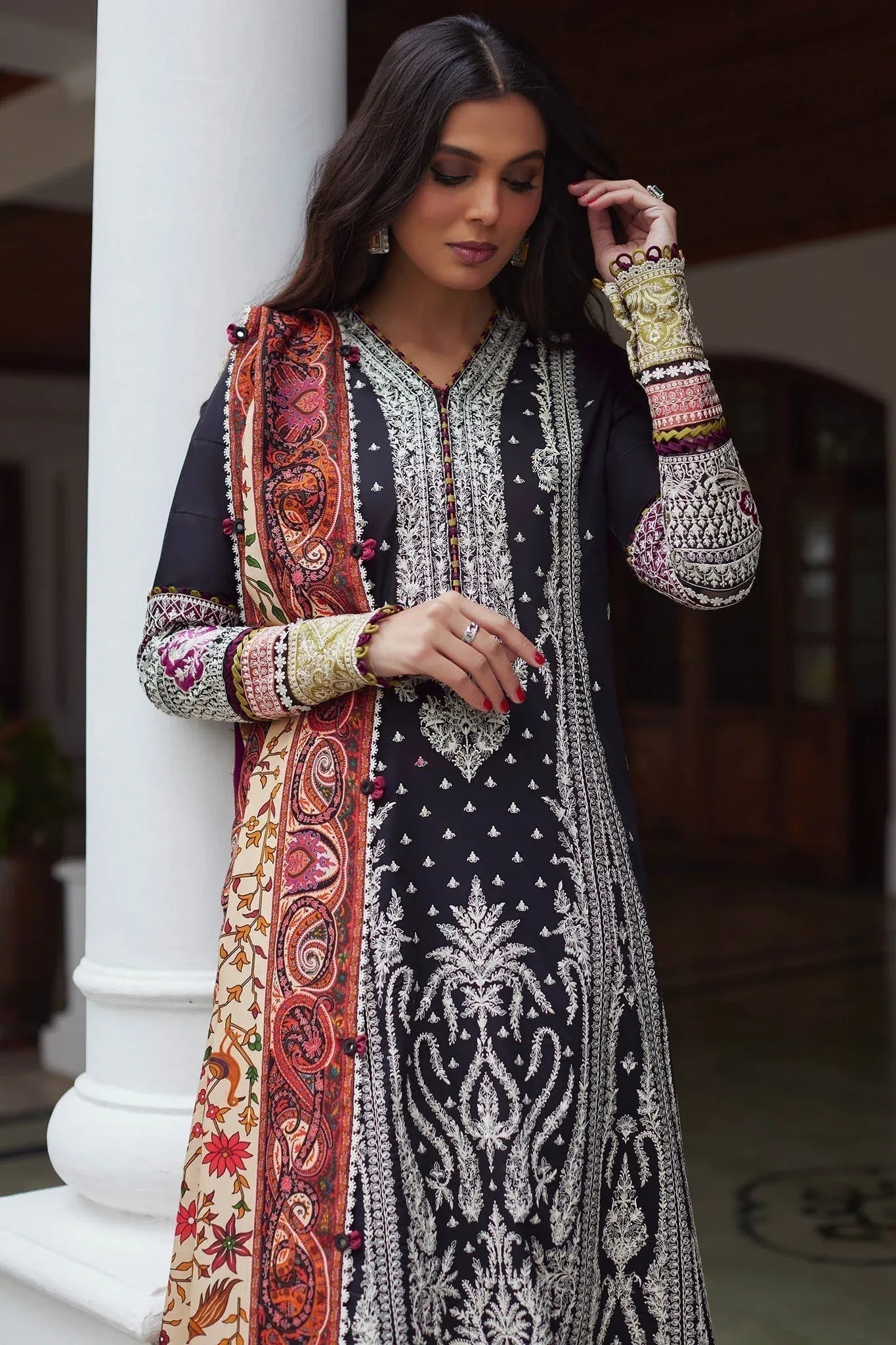 Elan | Lawn24 | SHERINE (EL24-07 A) - Aqsa Fabrics