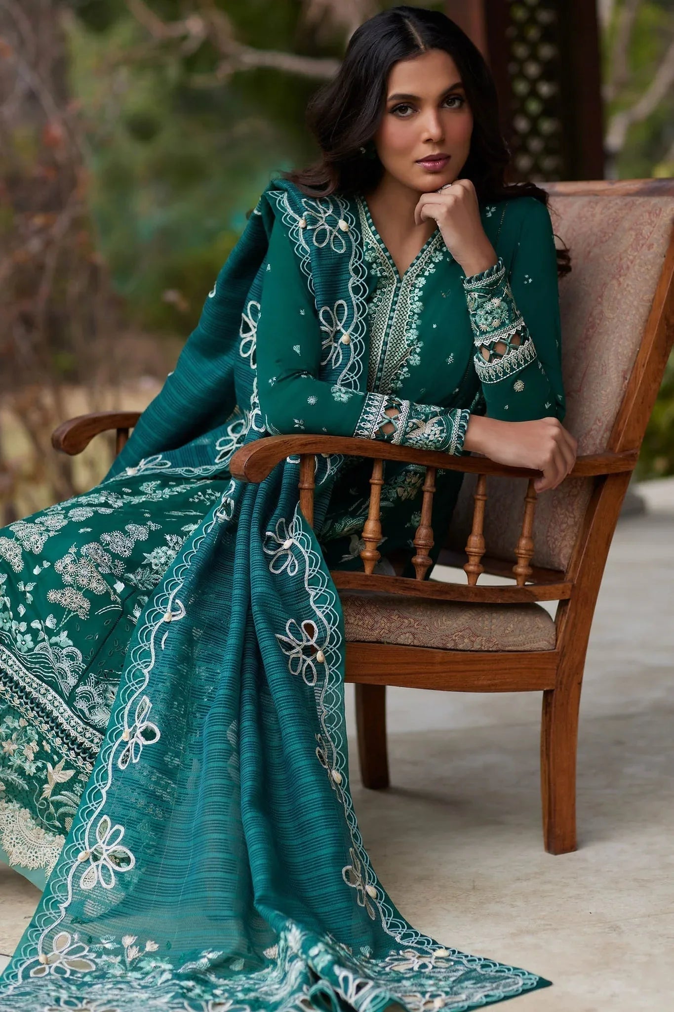 Elan | Lawn24 | NEDINE (EL24-02 A) - Aqsa Fabrics