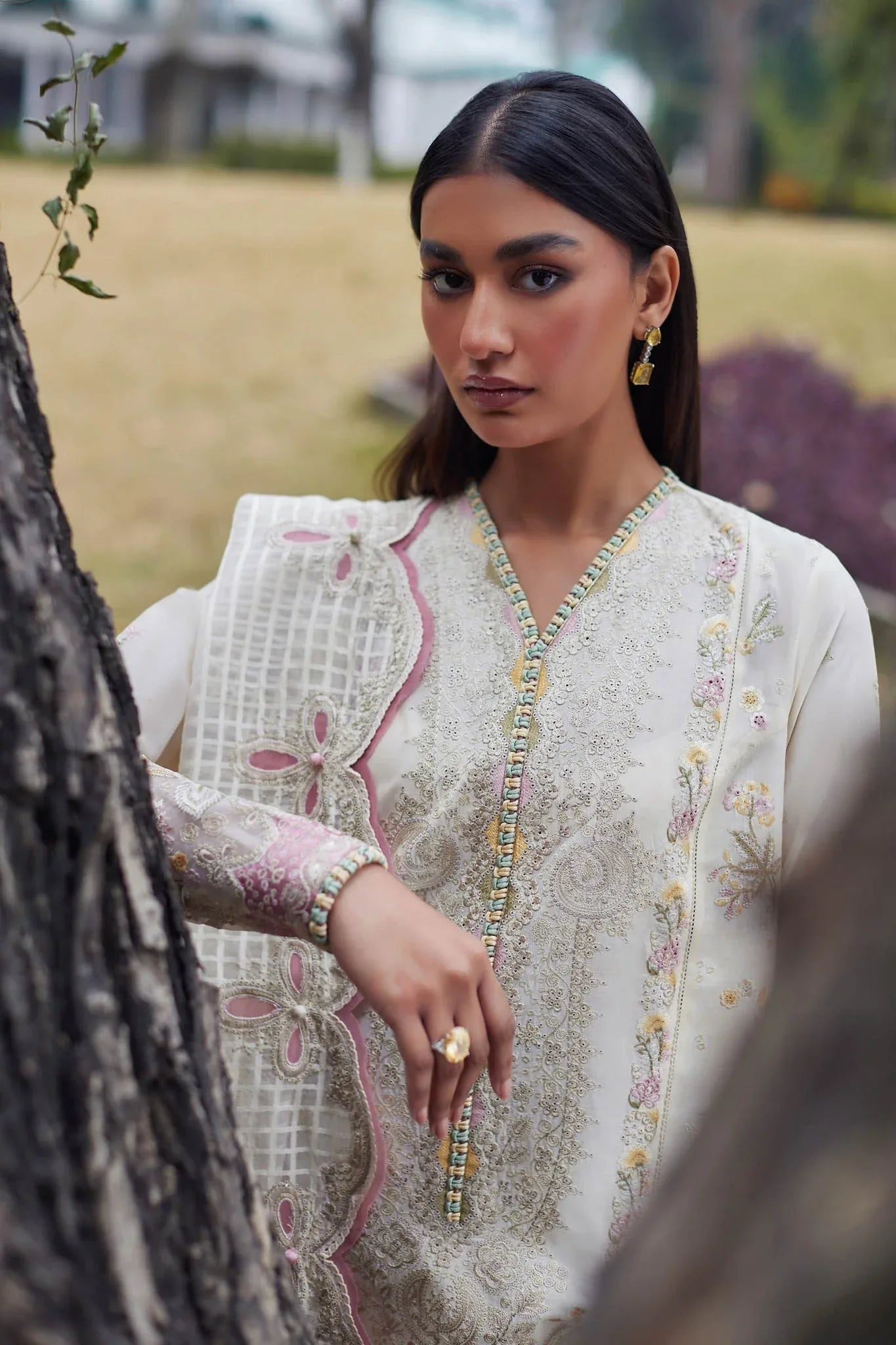 Elan | Lawn24 | NEZIHA (EL24-05 A) - Aqsa Fabrics