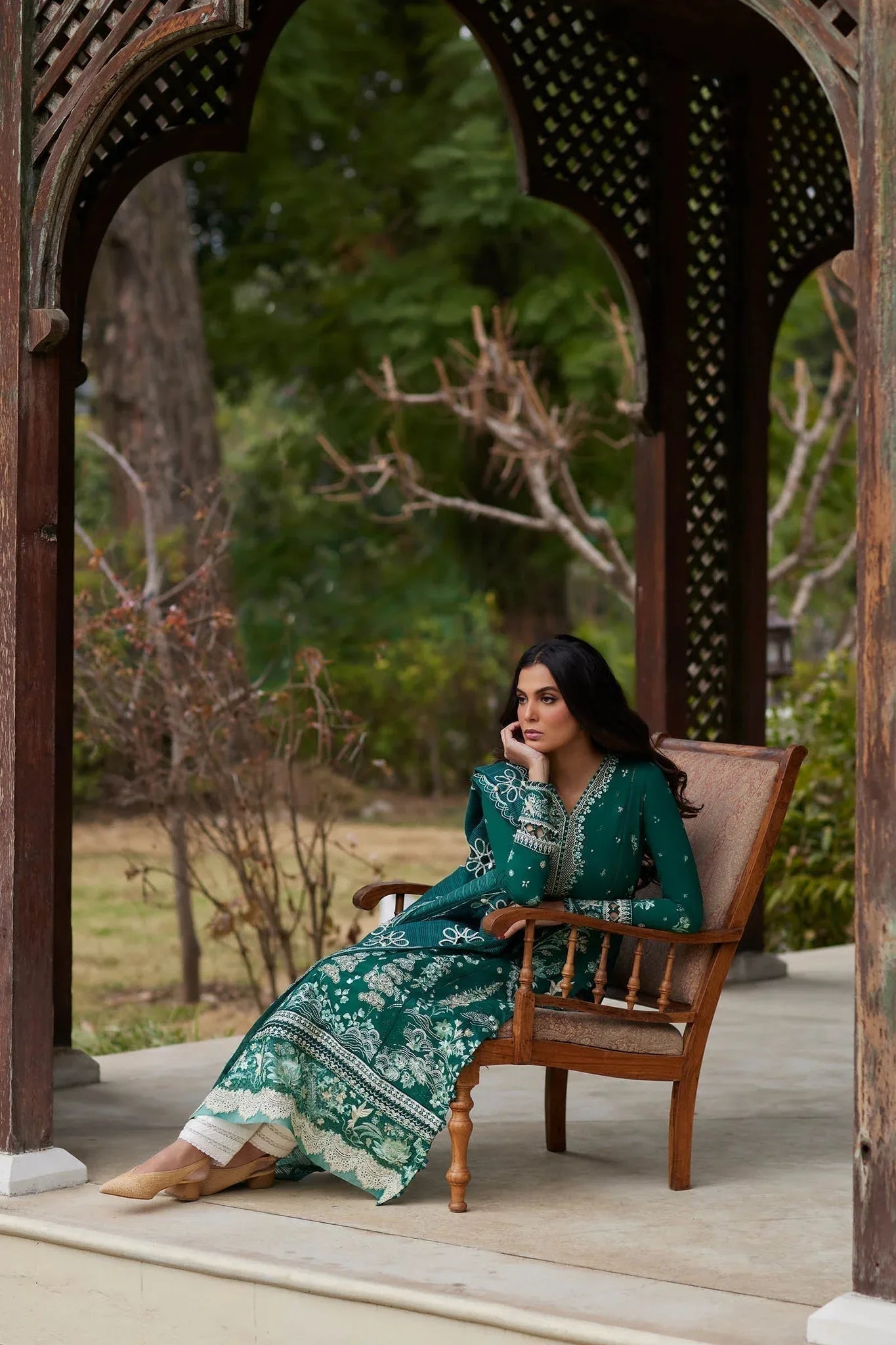 Elan | Lawn24 | NEDINE (EL24-02 A) - Aqsa Fabrics