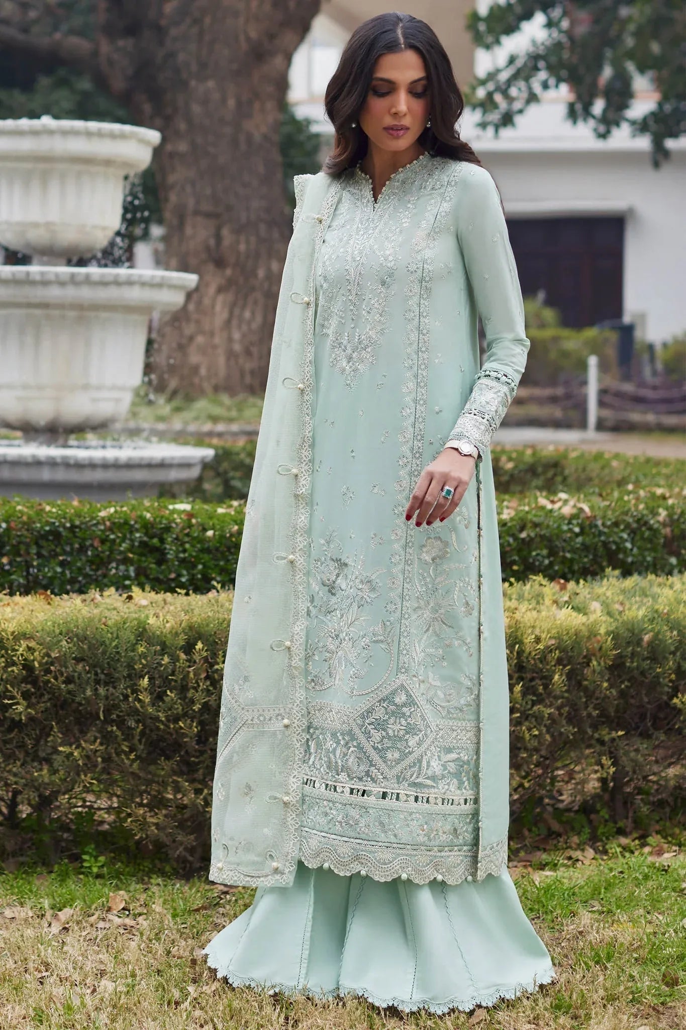 Elan | Lawn24 | MINA (EL24-01 B) - Aqsa Fabrics