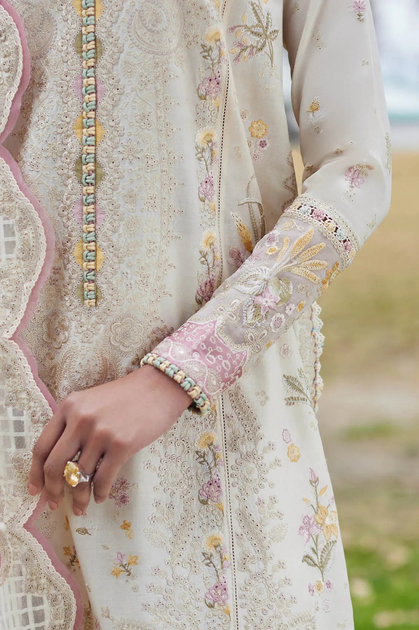 Elan | Lawn24 | NEZIHA (EL24-05 A) - Aqsa Fabrics