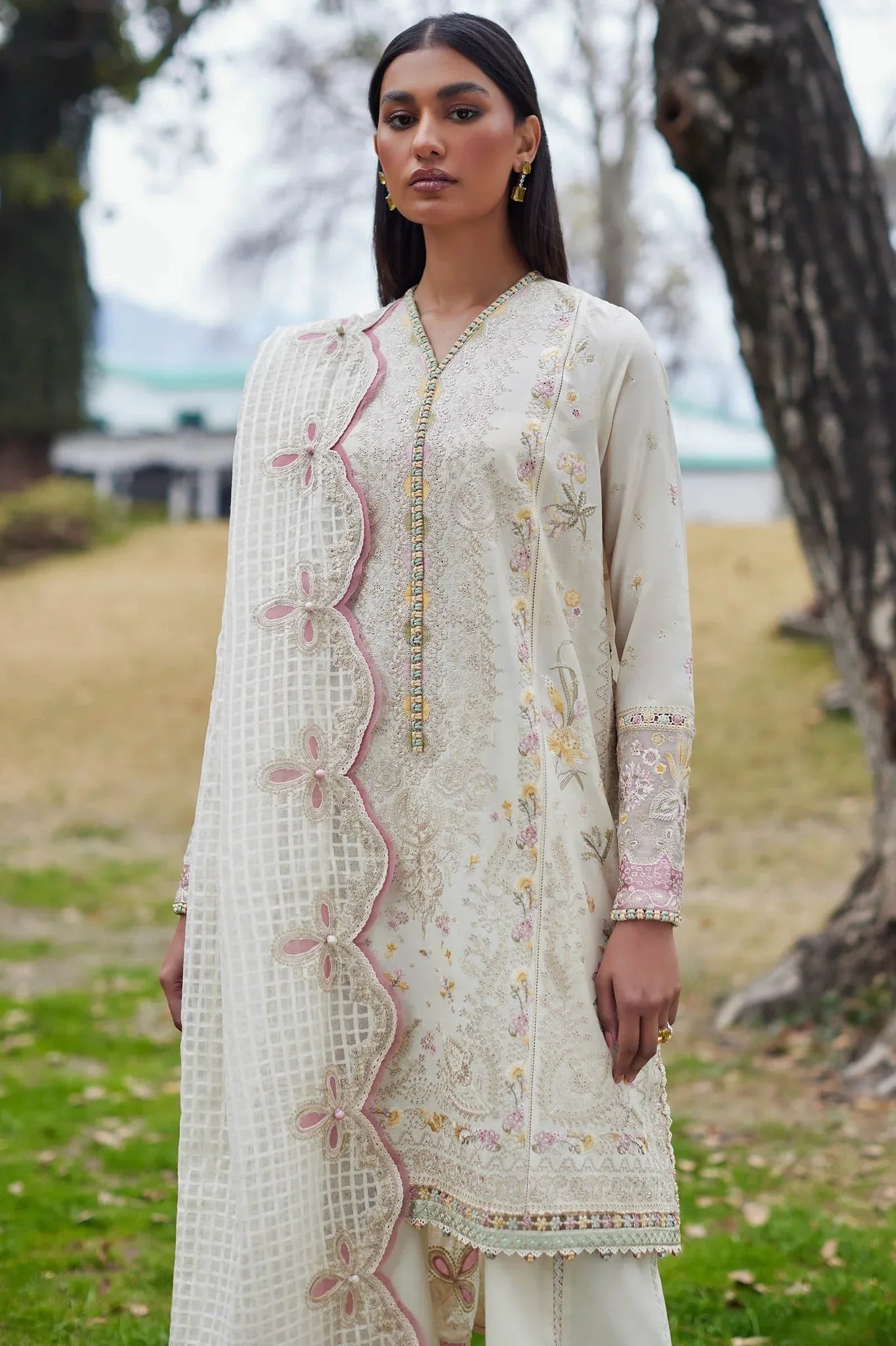 Elan | Lawn24 | NEZIHA (EL24-05 A) - Aqsa Fabrics