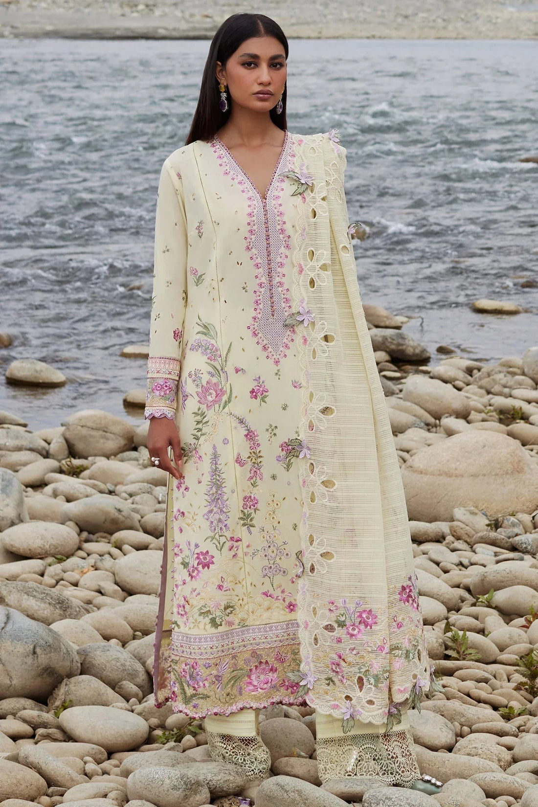 Elan | Lawn24 | NEDINE (EL24-02 B) - Aqsa Fabrics