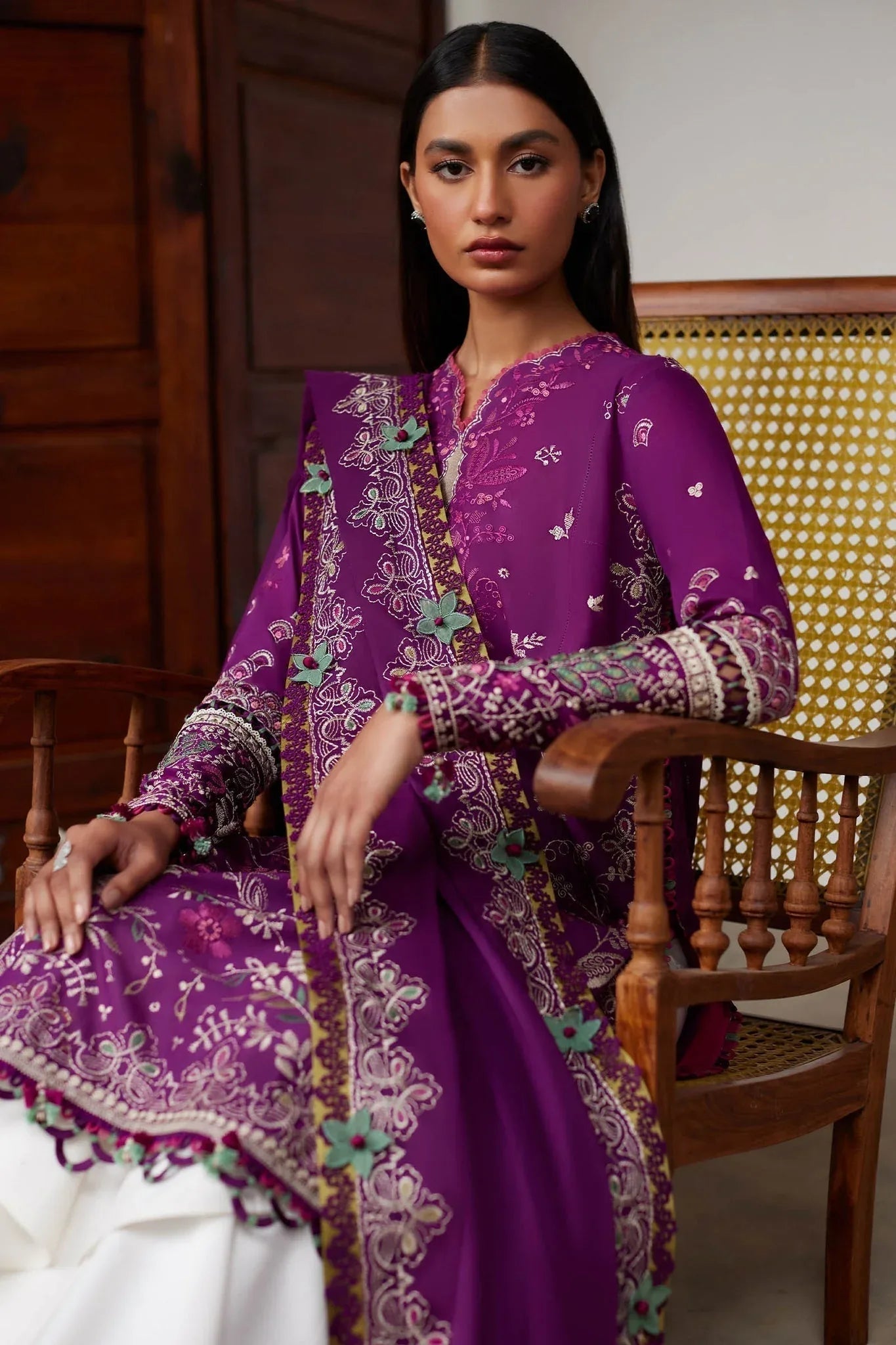 Elan | Lawn24 |QISTINA (EL24-03 A) - Aqsa Fabrics