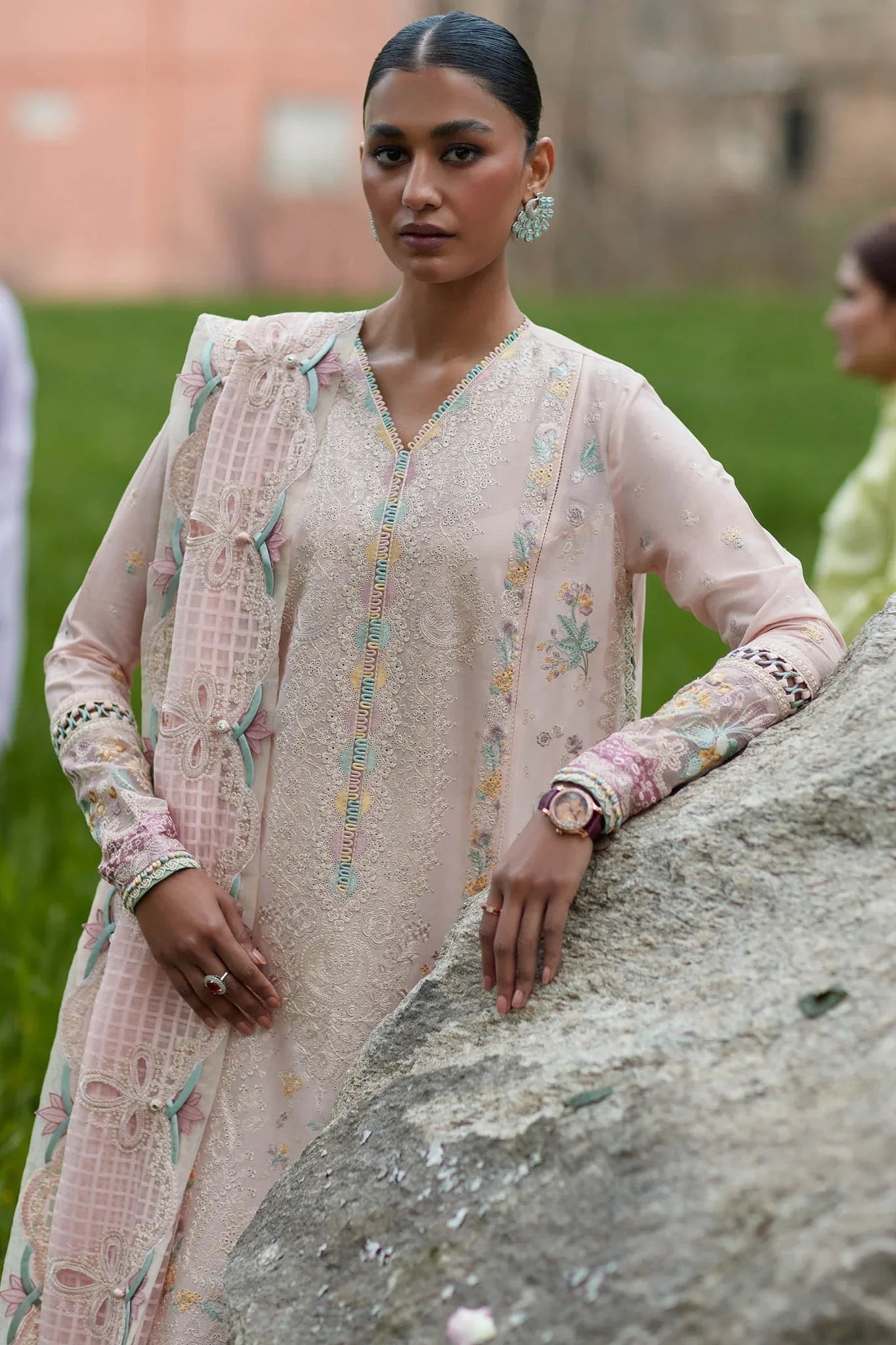 Elan | Lawn24 | NEZIHA (EL24-05 B) - Aqsa Fabrics