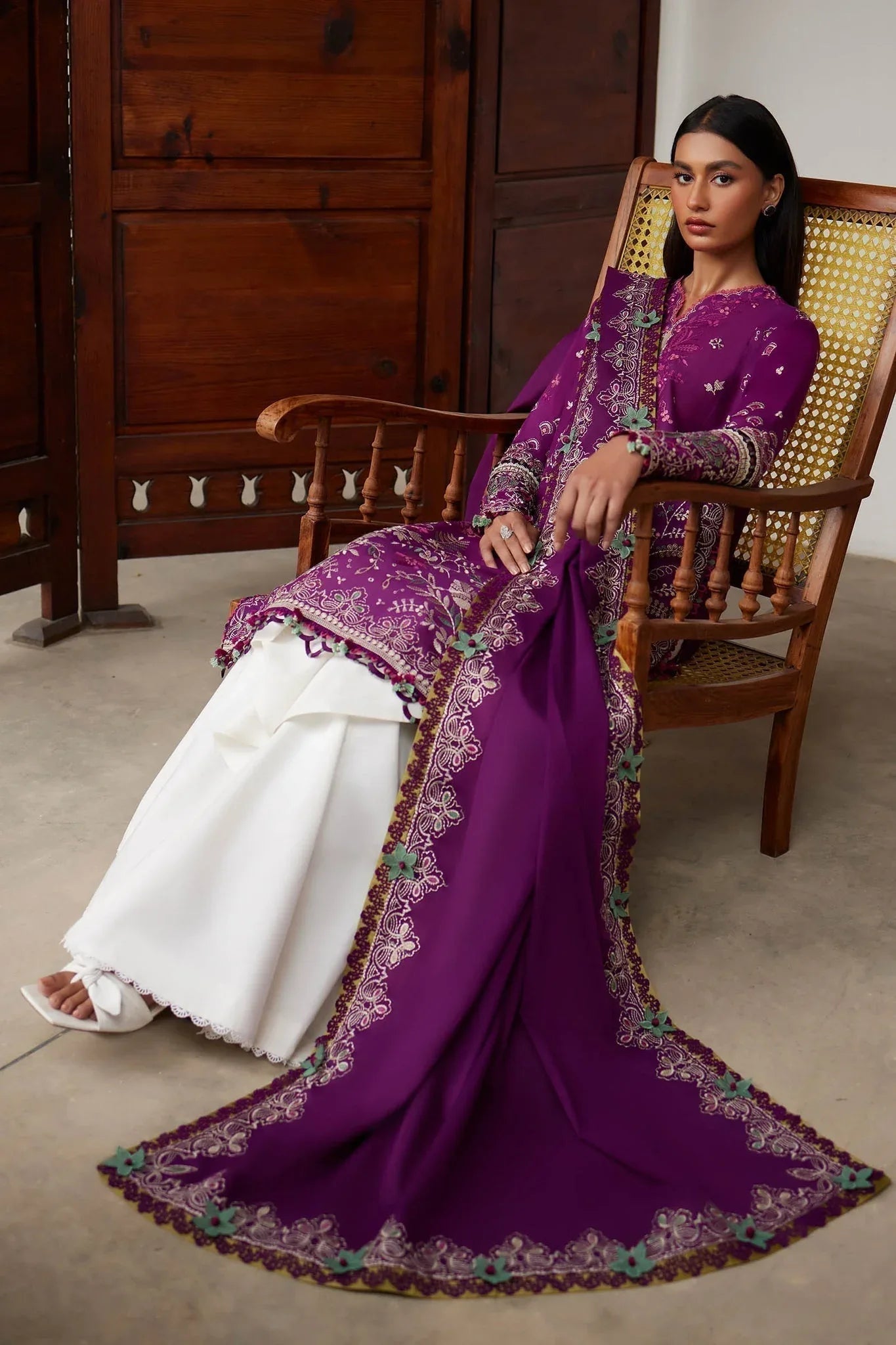 Elan | Lawn24 |QISTINA (EL24-03 A) - Aqsa Fabrics
