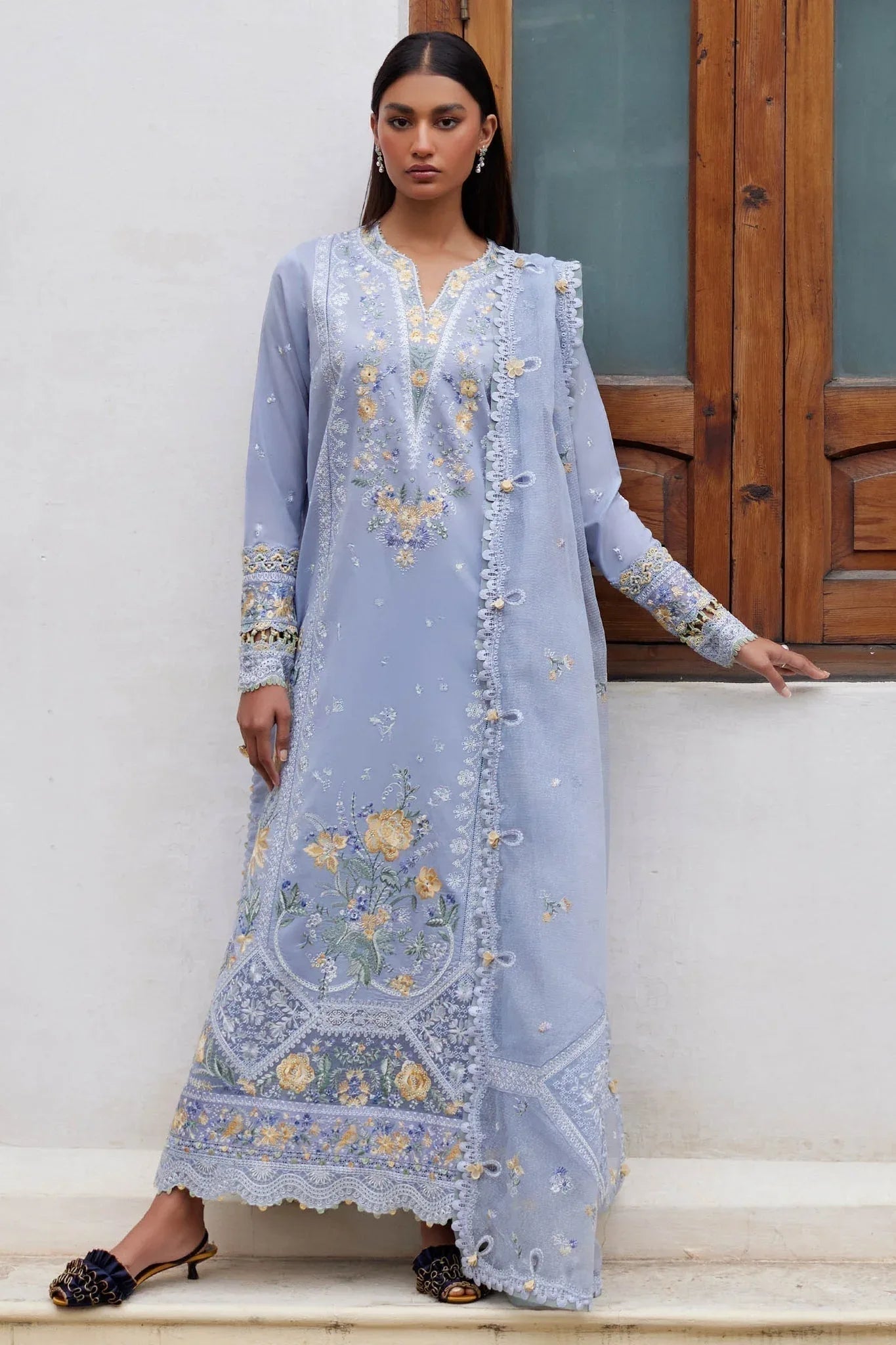 Elan | Lawn24 | MINA (EL24-01 A) - Aqsa Fabrics