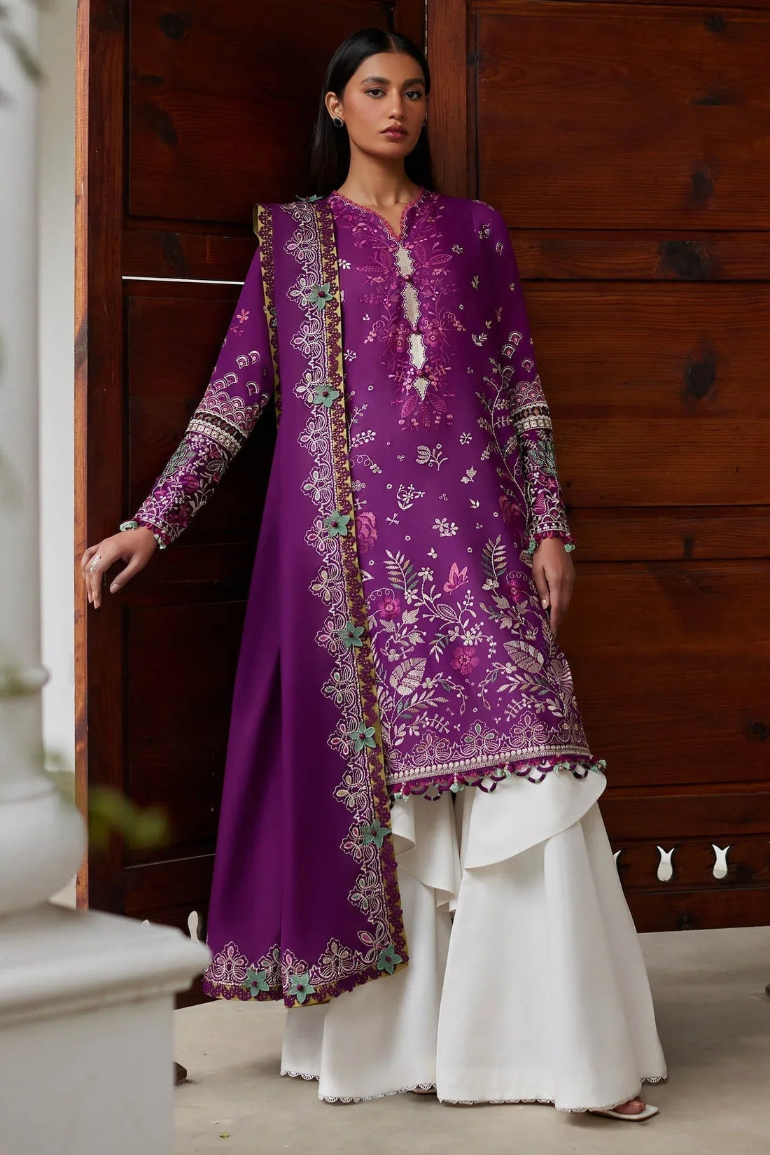 Elan | Lawn24 |QISTINA (EL24-03 A) - Aqsa Fabrics