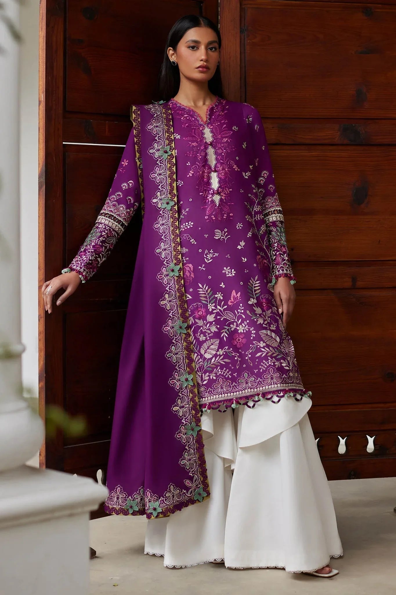 Elan | Lawn24 |QISTINA (EL24-03 A) - Aqsa Fabrics