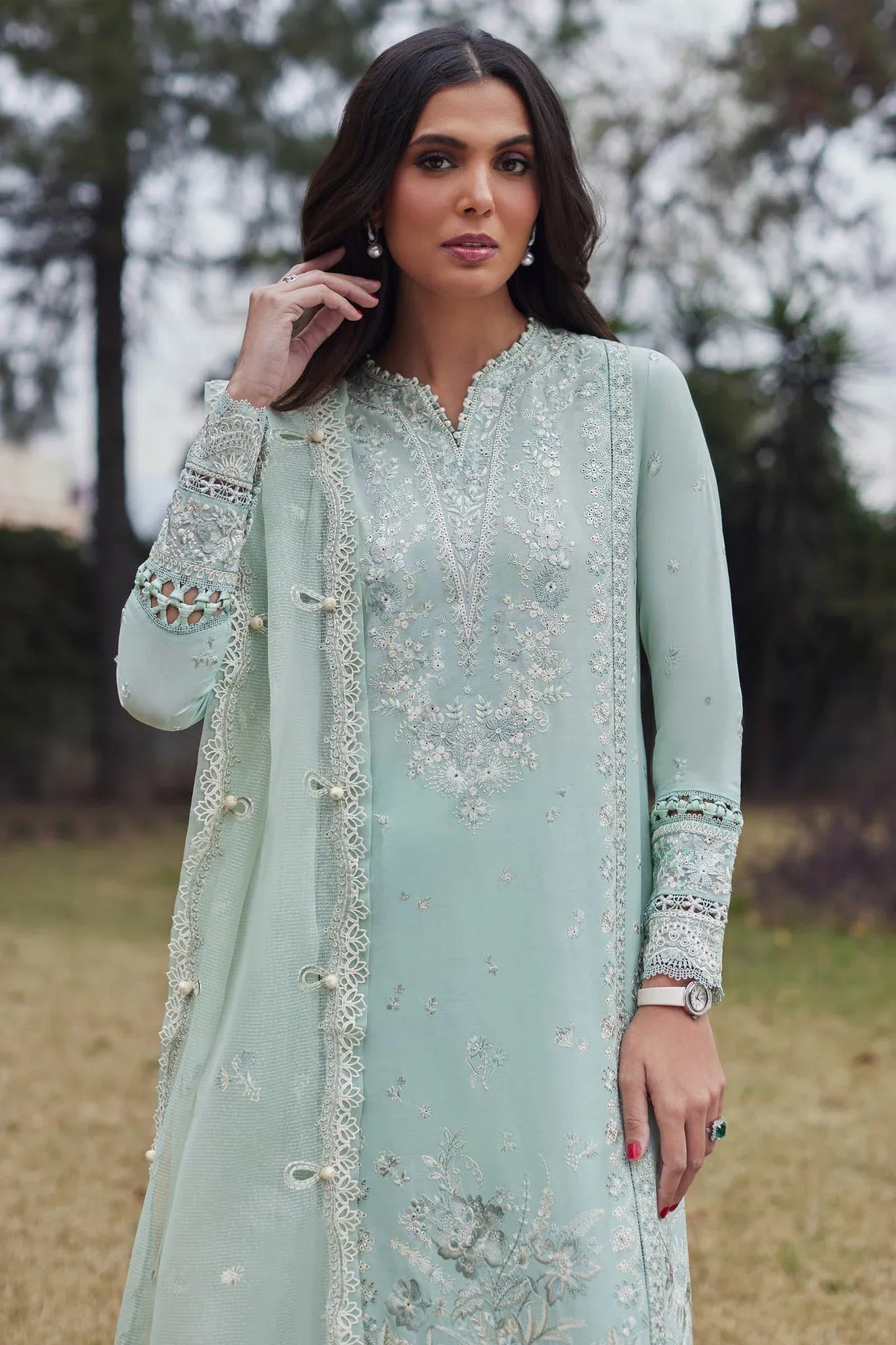 Elan | Lawn24 | MINA (EL24-01 B) - Aqsa Fabrics