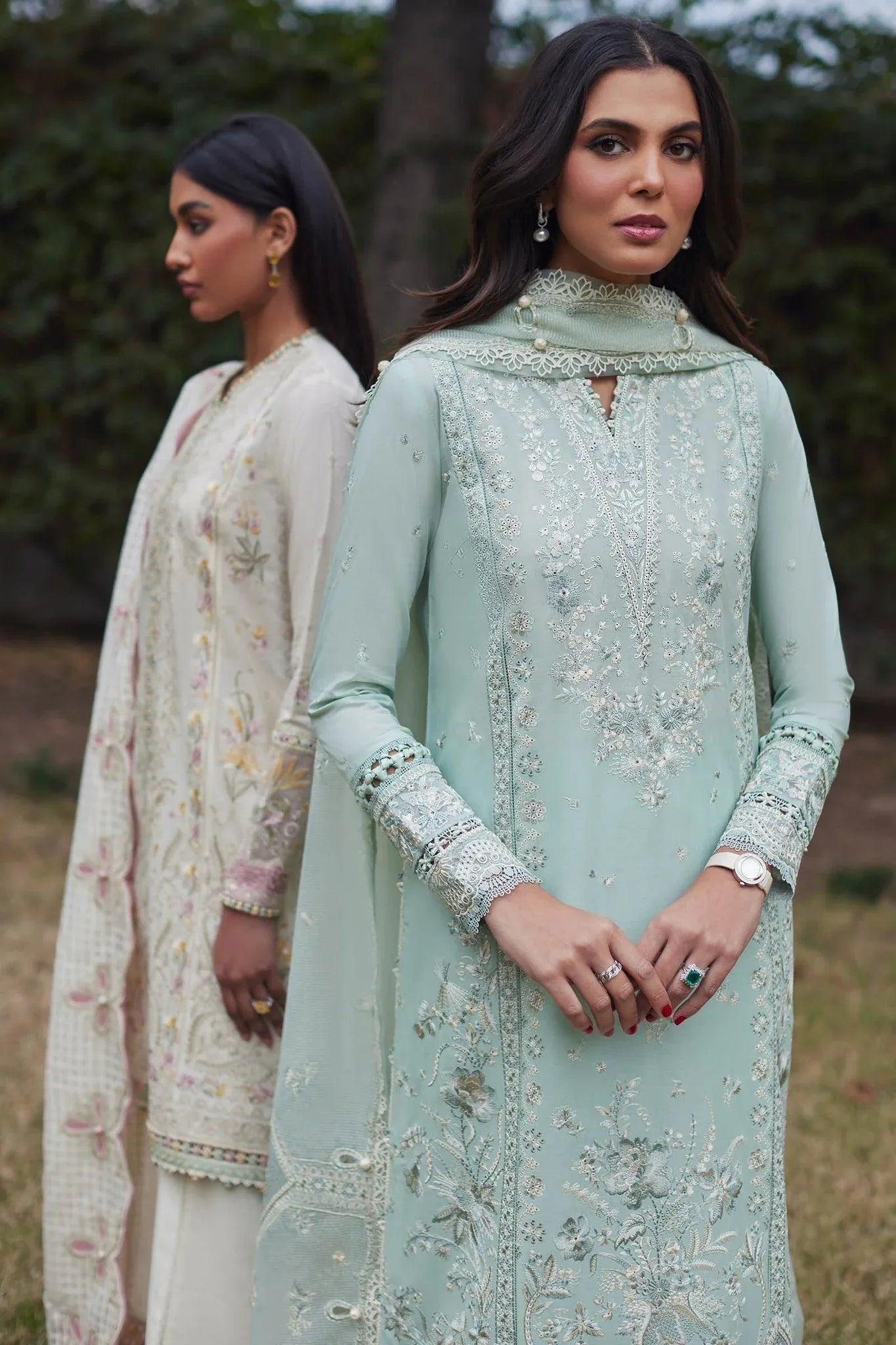 Elan | Lawn24 | MINA (EL24-01 B) - Aqsa Fabrics