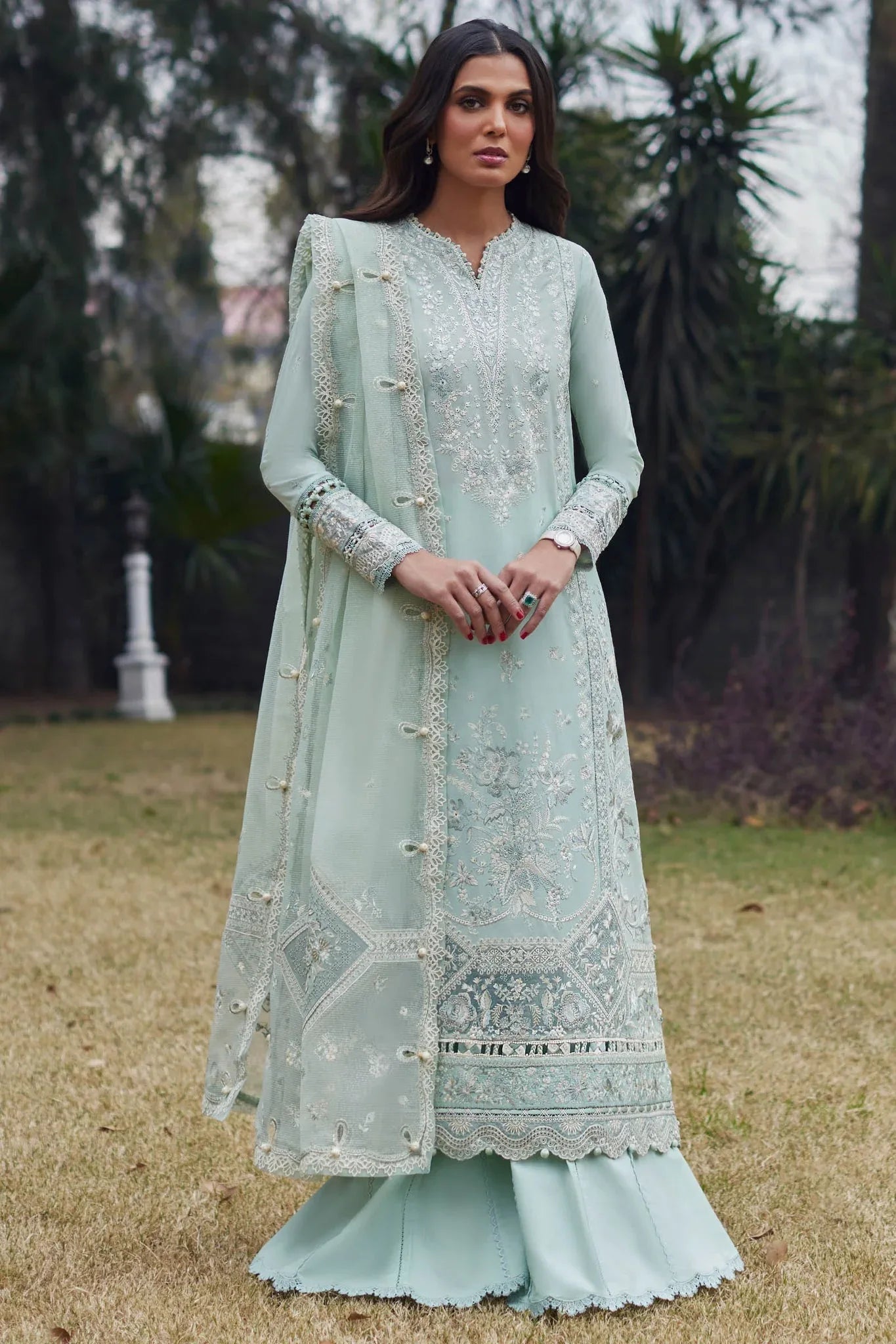 Elan | Lawn24 | MINA (EL24-01 B) - Aqsa Fabrics