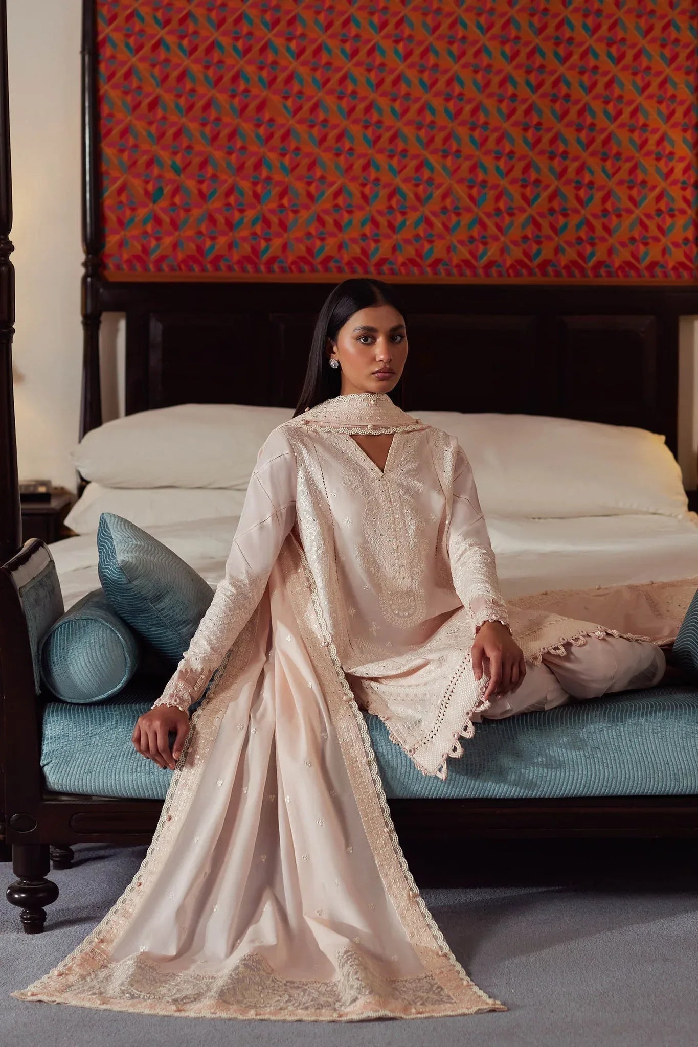 Elan | Lawn24 | ZEINA (EL24-12 B) - Aqsa Fabrics