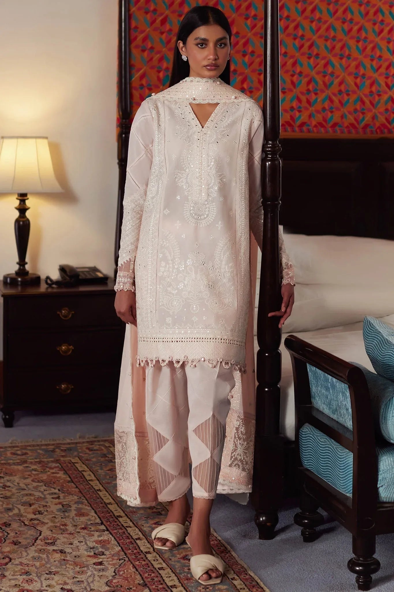 Elan | Lawn24 | ZEINA (EL24-12 B) - Aqsa Fabrics