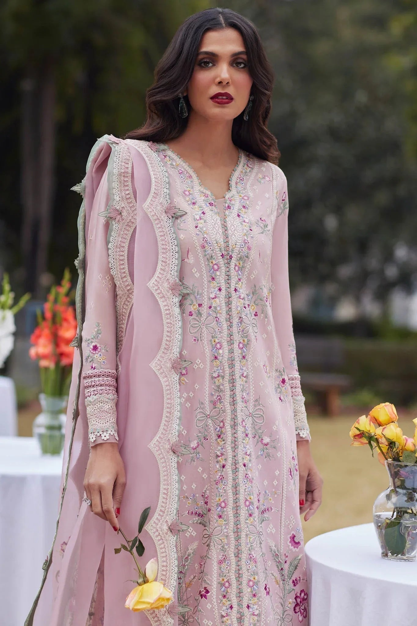 Elan | Lawn24 | MIRZETA (EL24-11 B) - Aqsa Fabrics