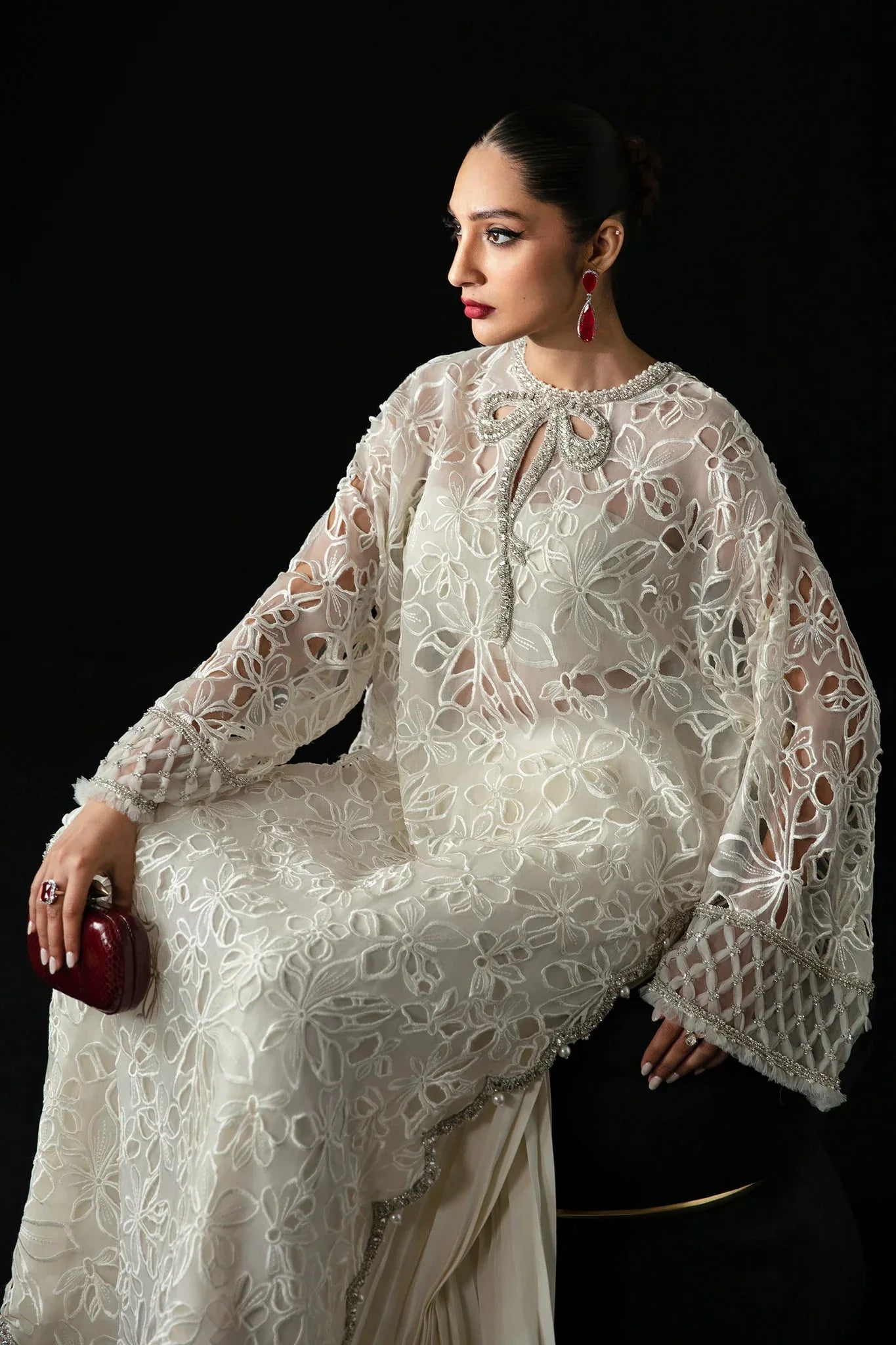 Elan | Pret Crepusule |  VOILE D'ARGENT (EP-21308) - Aqsa Fabrics