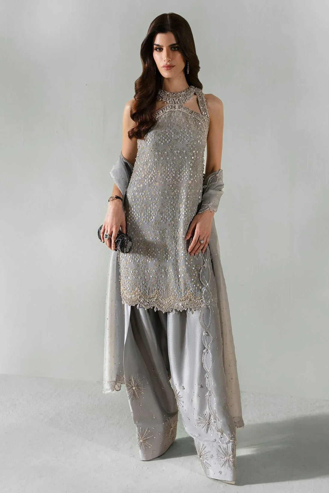 Elan | Pret Crepusule | ÉCLAT DE GLACE (EP-21307) - Aqsa Fabrics