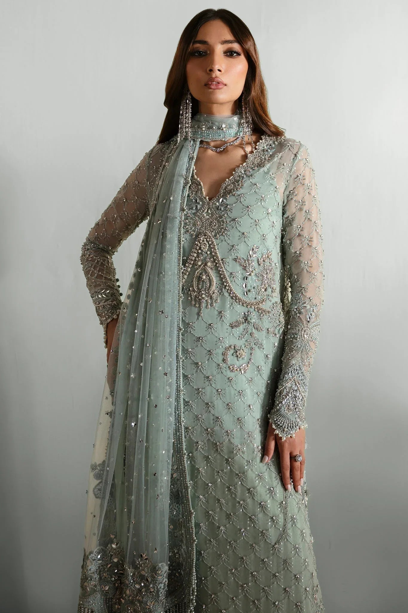 Elan | Pret Crepusule |  RÊVE DE GIVRE (EP-21301) - Aqsa Fabrics