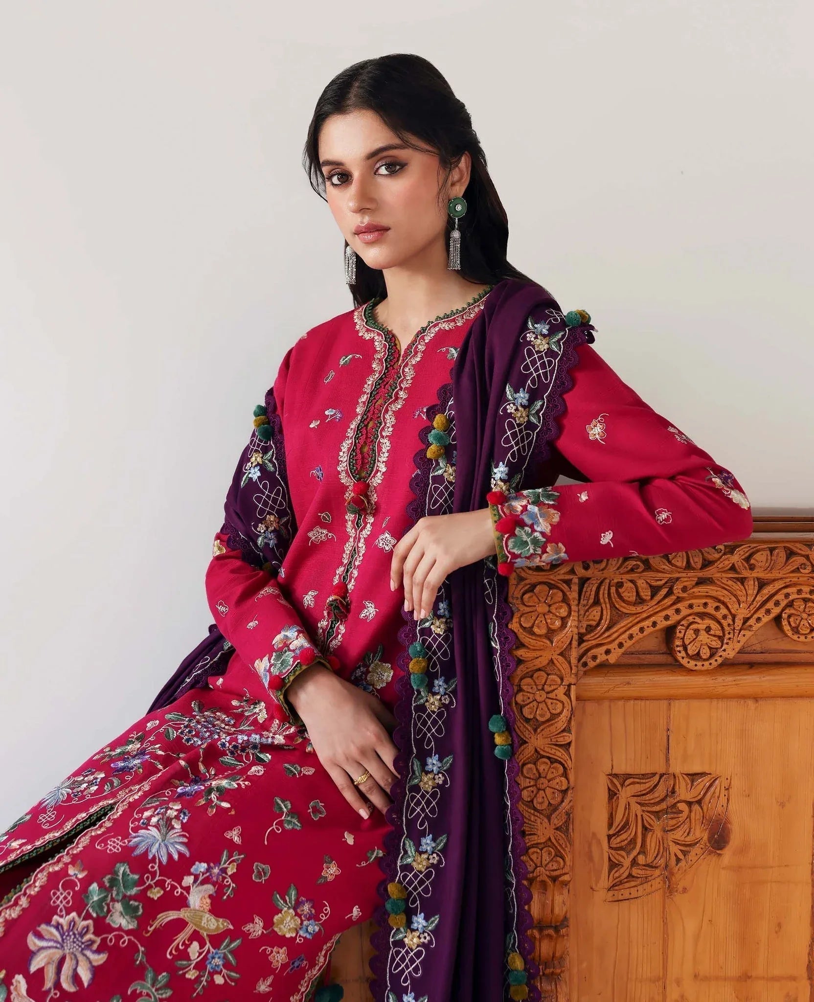 Republic Womenswear | Amaris Luxury Shawl 25 | Elaria - Aqsa Fabrics