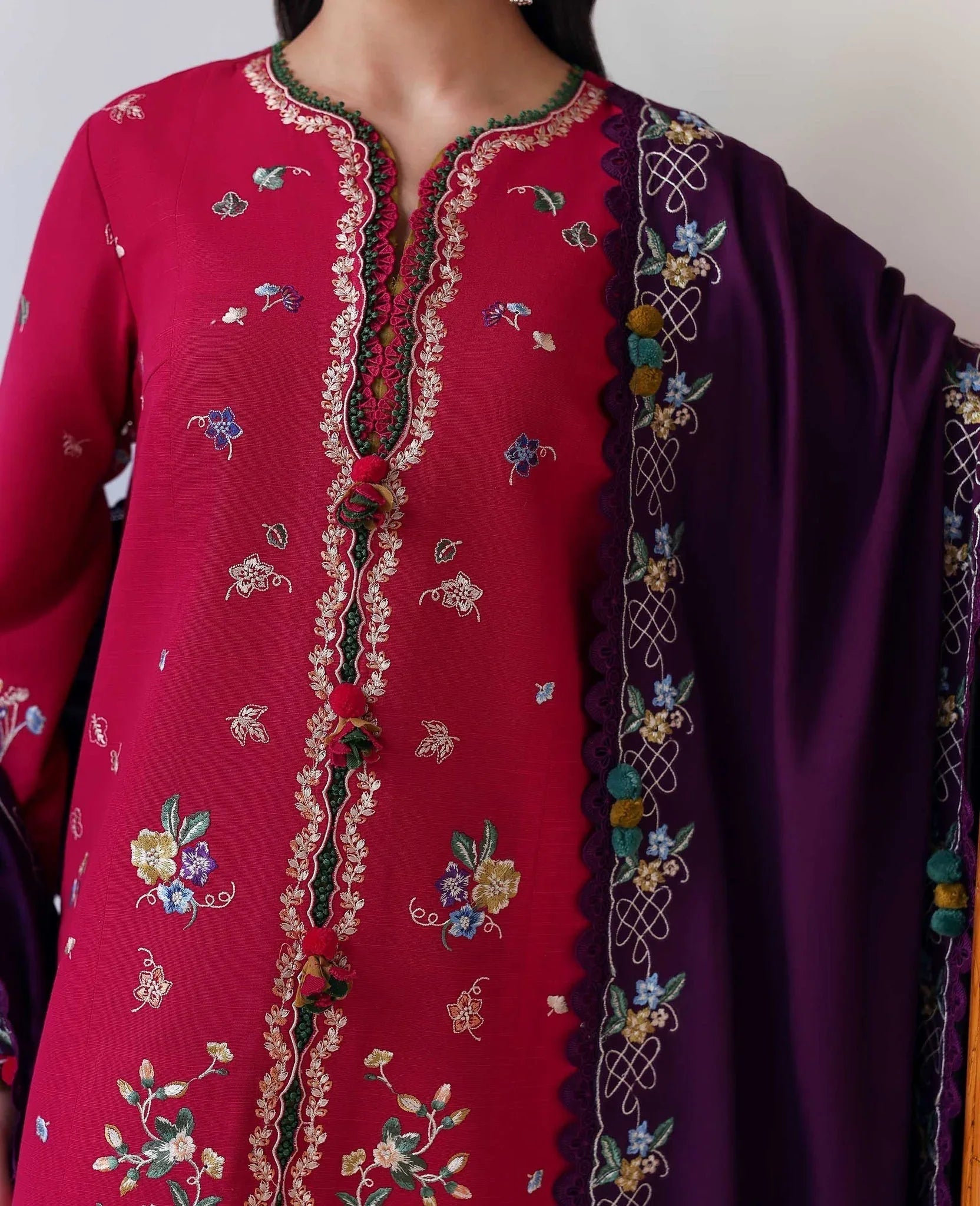 Republic Womenswear | Amaris Luxury Shawl 25 | Elaria - Aqsa Fabrics