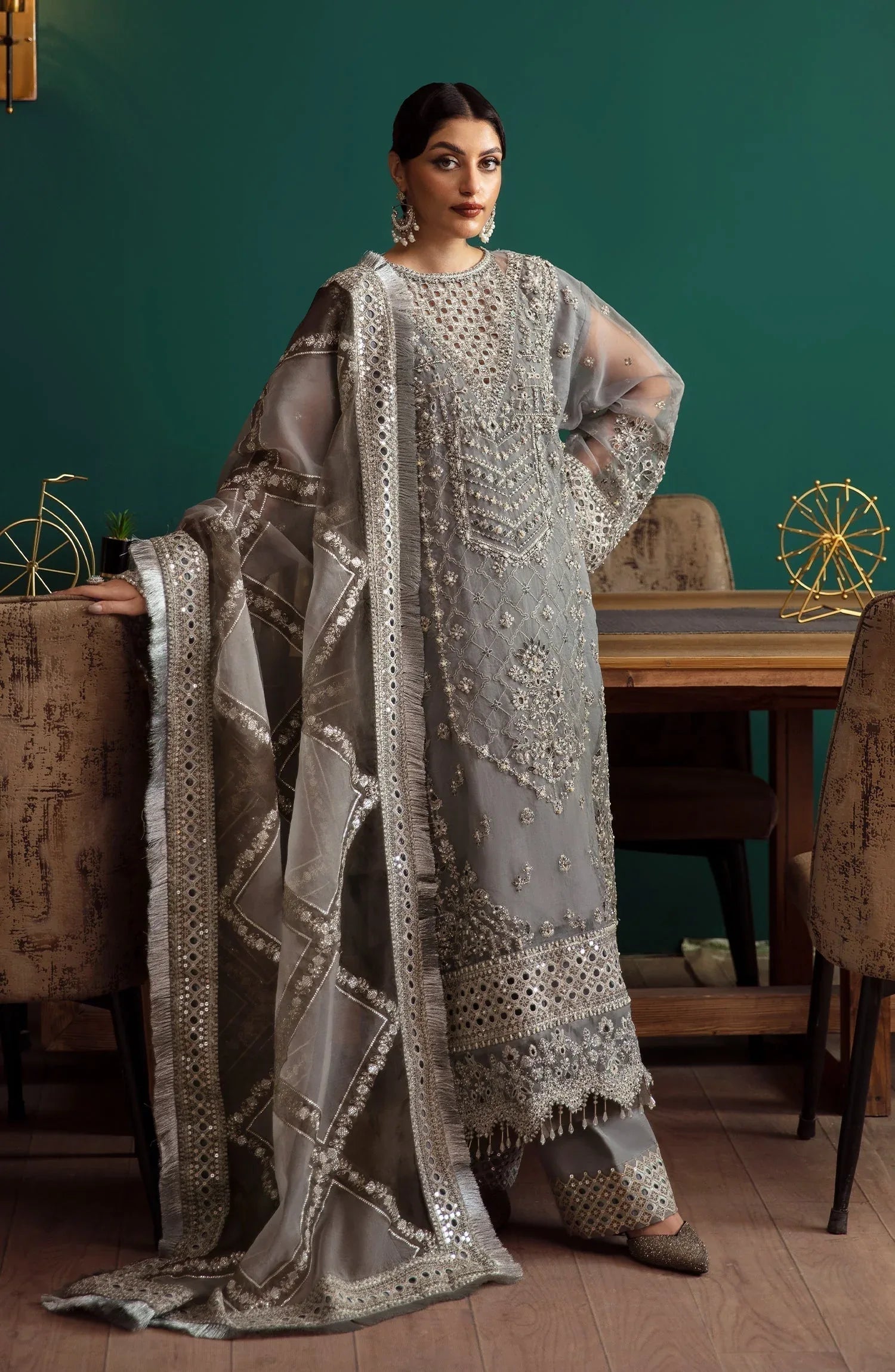 Eleshia | Zarin Wedding Formals 24 |  SHERINE - Aqsa Fabrics