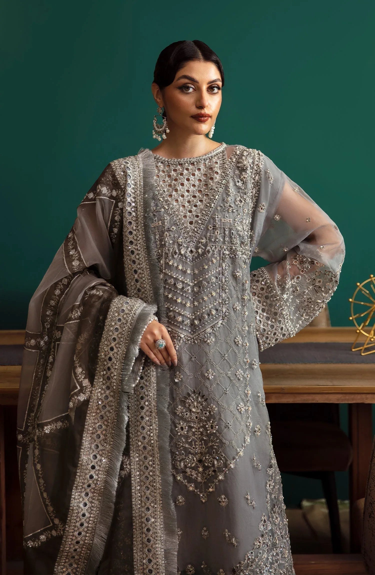 Eleshia | Zarin Wedding Formals 24 |  SHERINE - Aqsa Fabrics