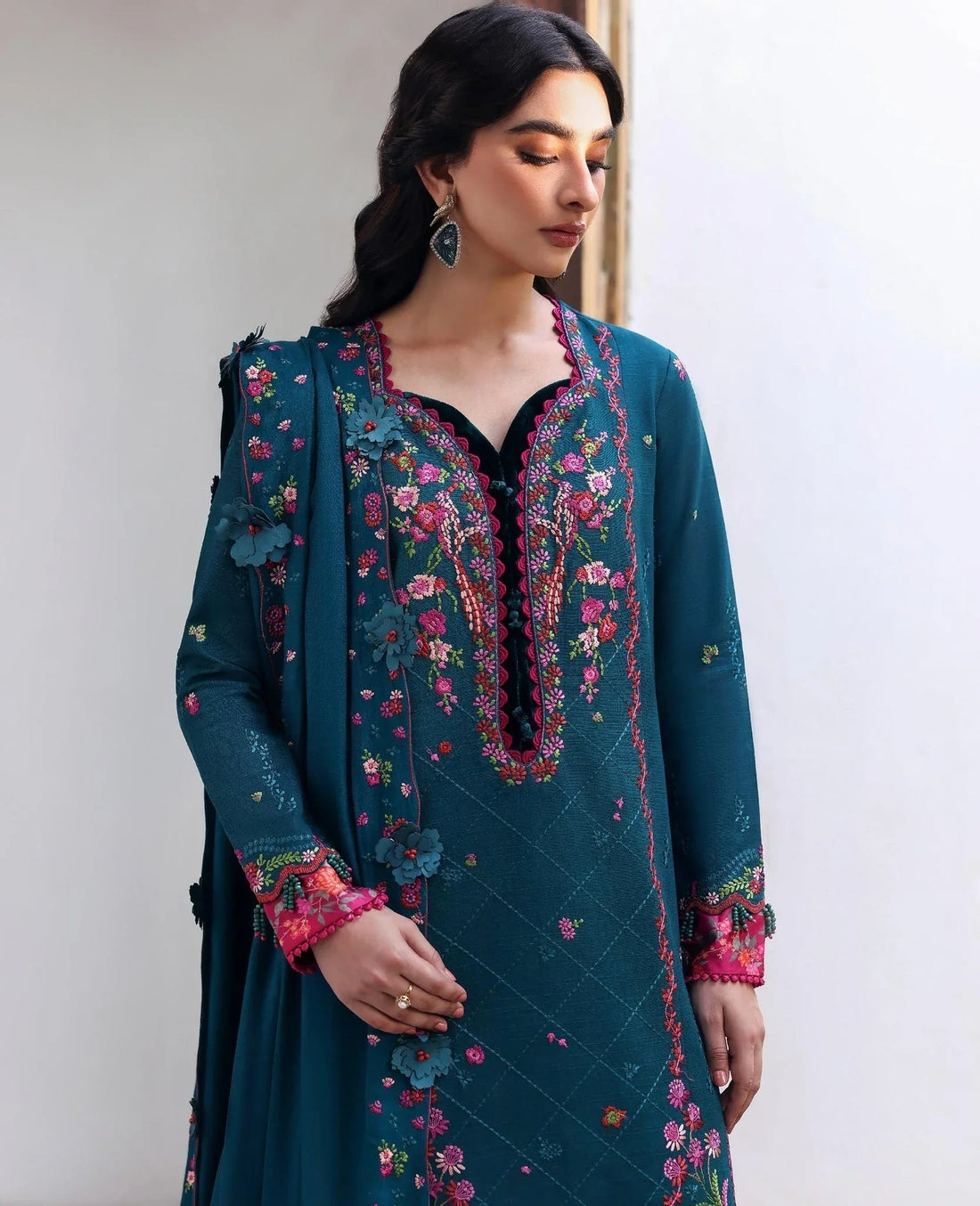 Republic Womenswear | Amaris Luxury Shawl 25 | Evania - Aqsa Fabrics
