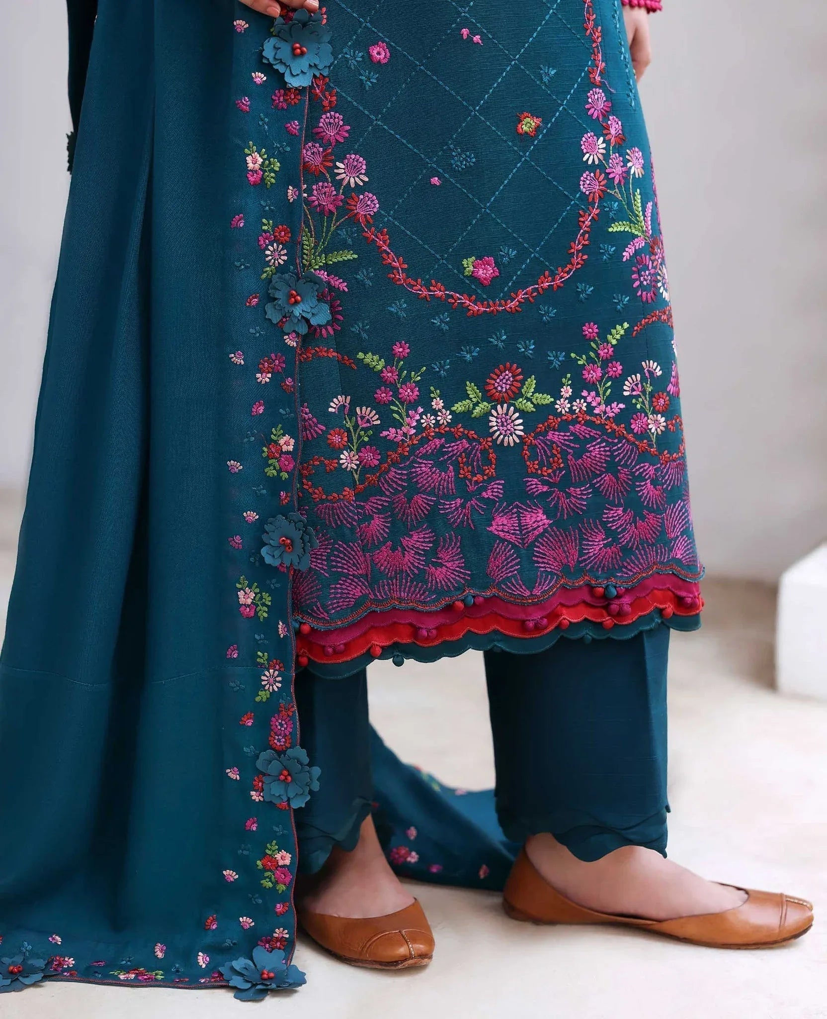 Republic Womenswear | Amaris Luxury Shawl 25 | Evania - Aqsa Fabrics