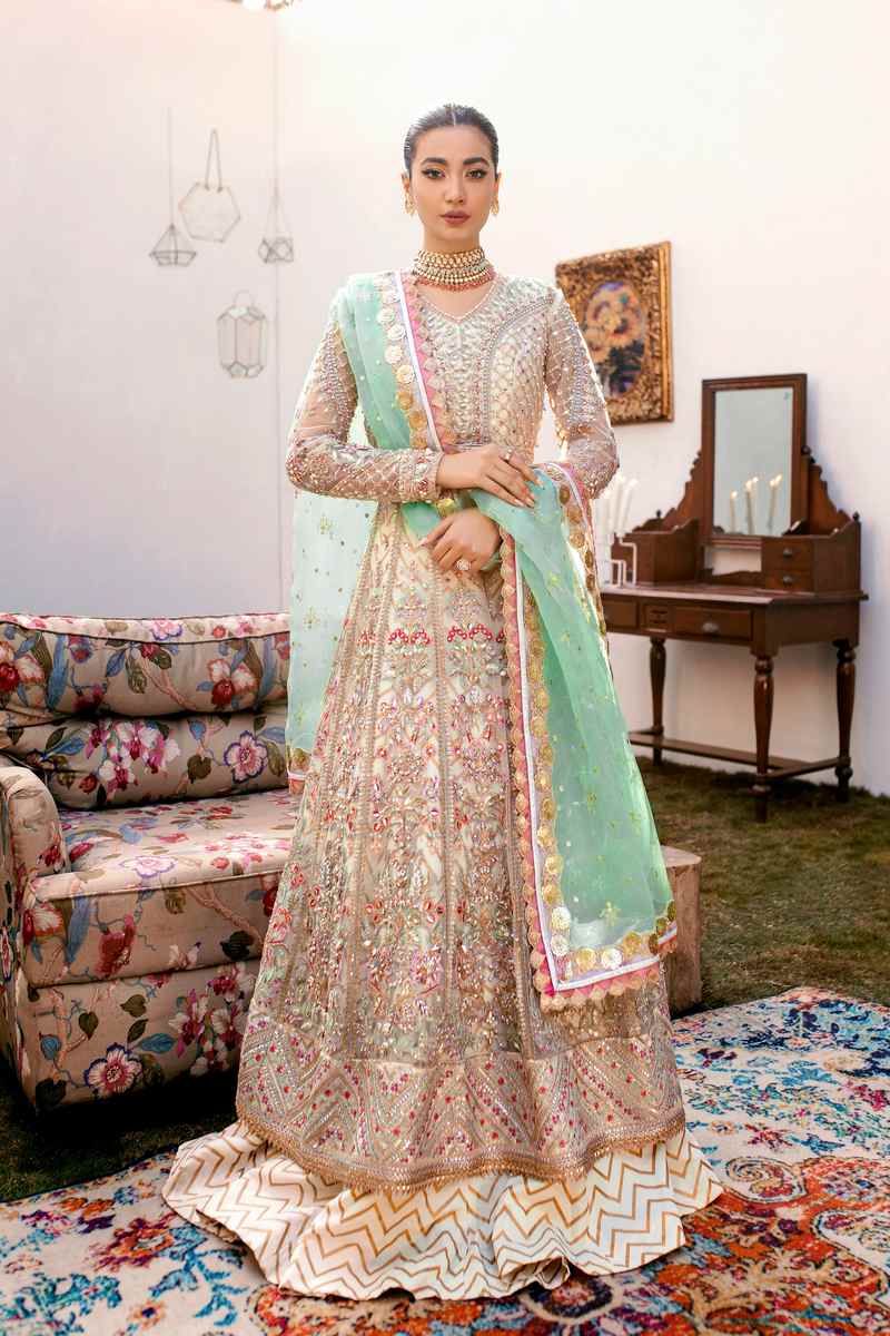 Ezra | Wedding Collection | Sage - Aqsa Fabrics