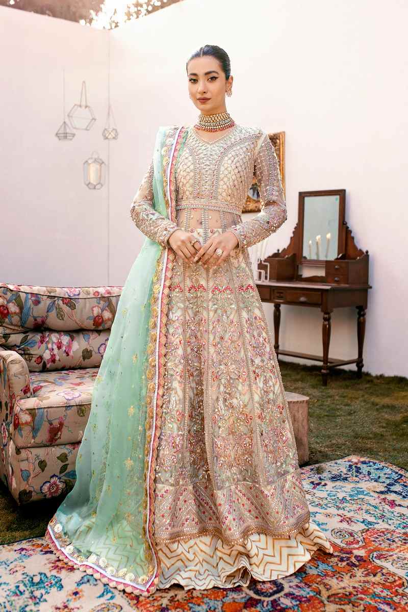Ezra | Wedding Collection | Sage - Aqsa Fabrics