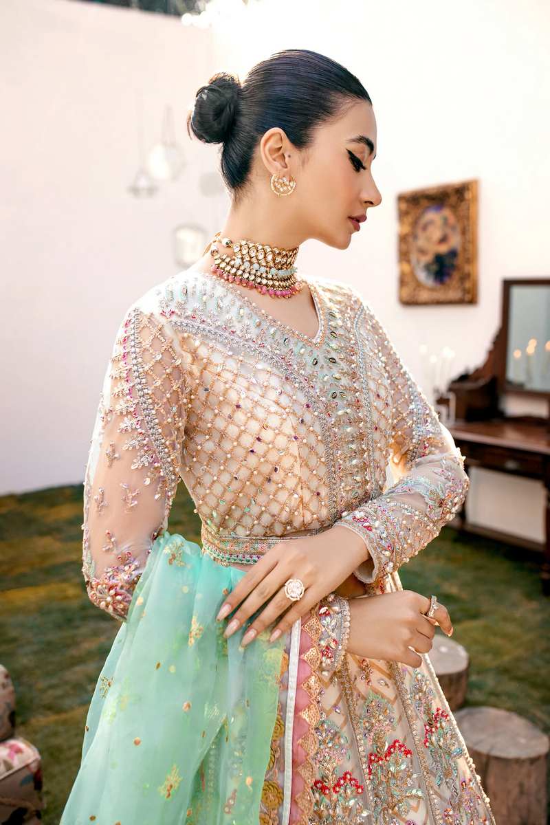 Ezra | Wedding Collection | Sage - Aqsa Fabrics
