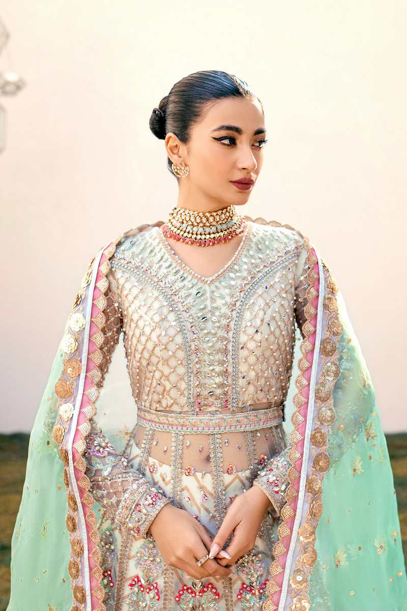 Ezra | Wedding Collection | Sage - Aqsa Fabrics