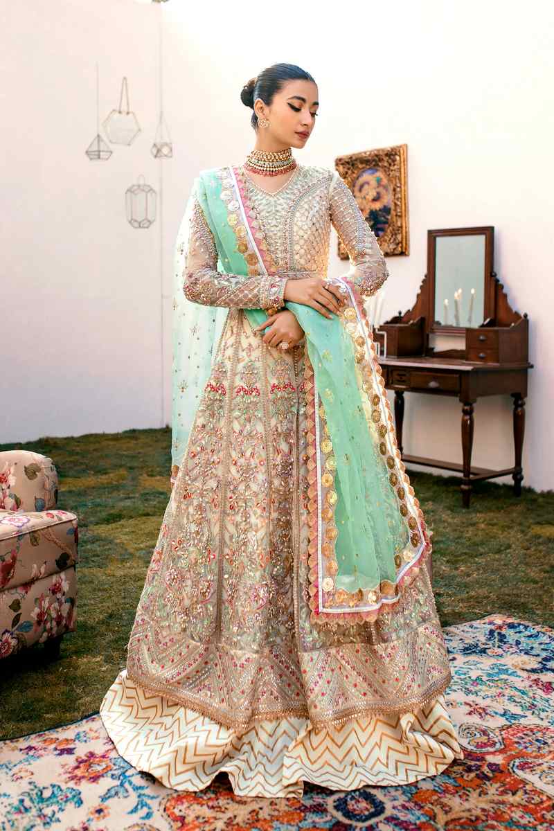 Ezra | Wedding Collection | Sage - Aqsa Fabrics