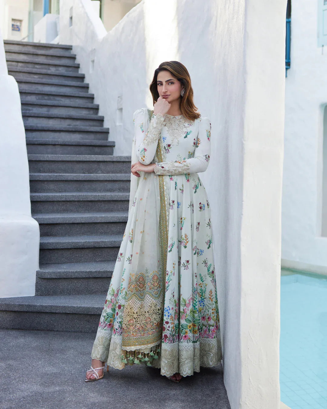 FAIZA SAQLAIN | Avelina - LAWN ' 24 - Aqsa Fabrics