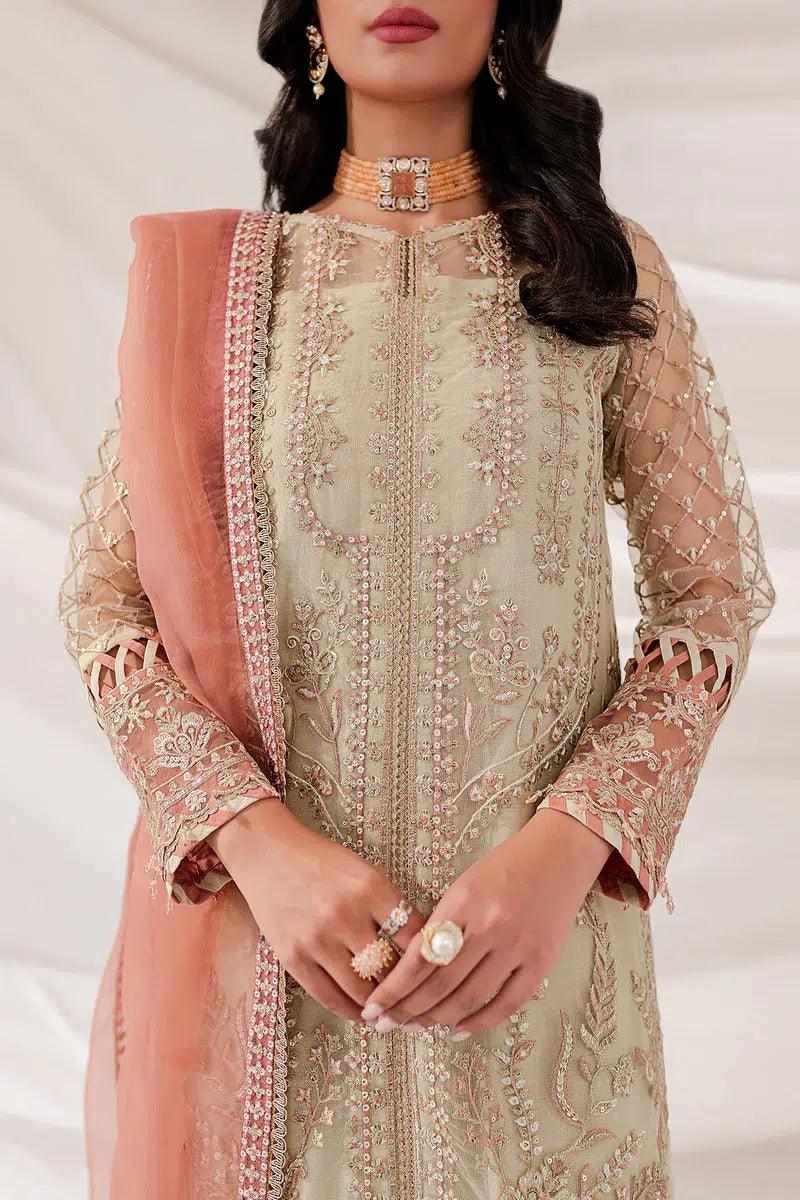Farasha | Lumiere Luxury Collection 23 | Pearl Dream - Aqsa Fabrics
