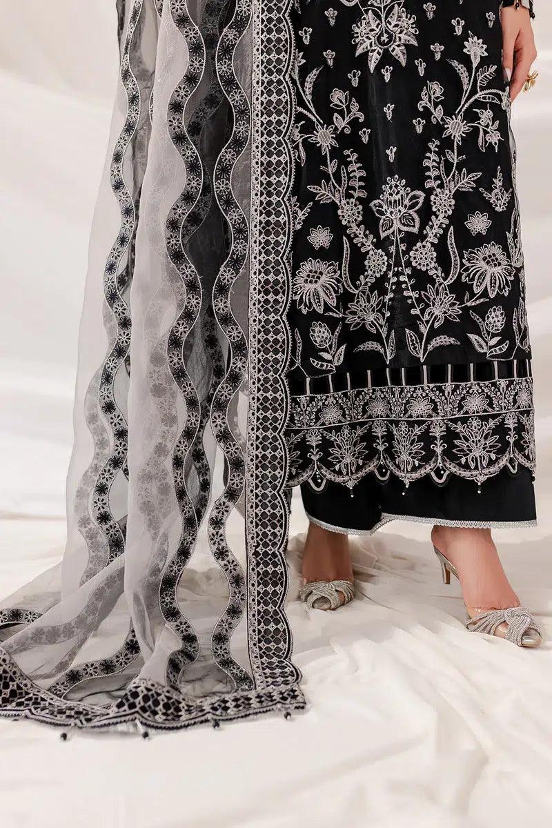 Farasha | Lumiere Luxury Collection 23 | Black Swan - Aqsa Fabrics
