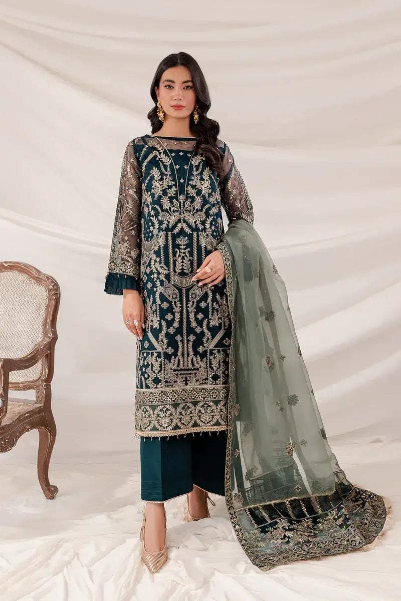 Farasha | Lumiere Luxury Collection 23 | Shamrock - Aqsa Fabrics