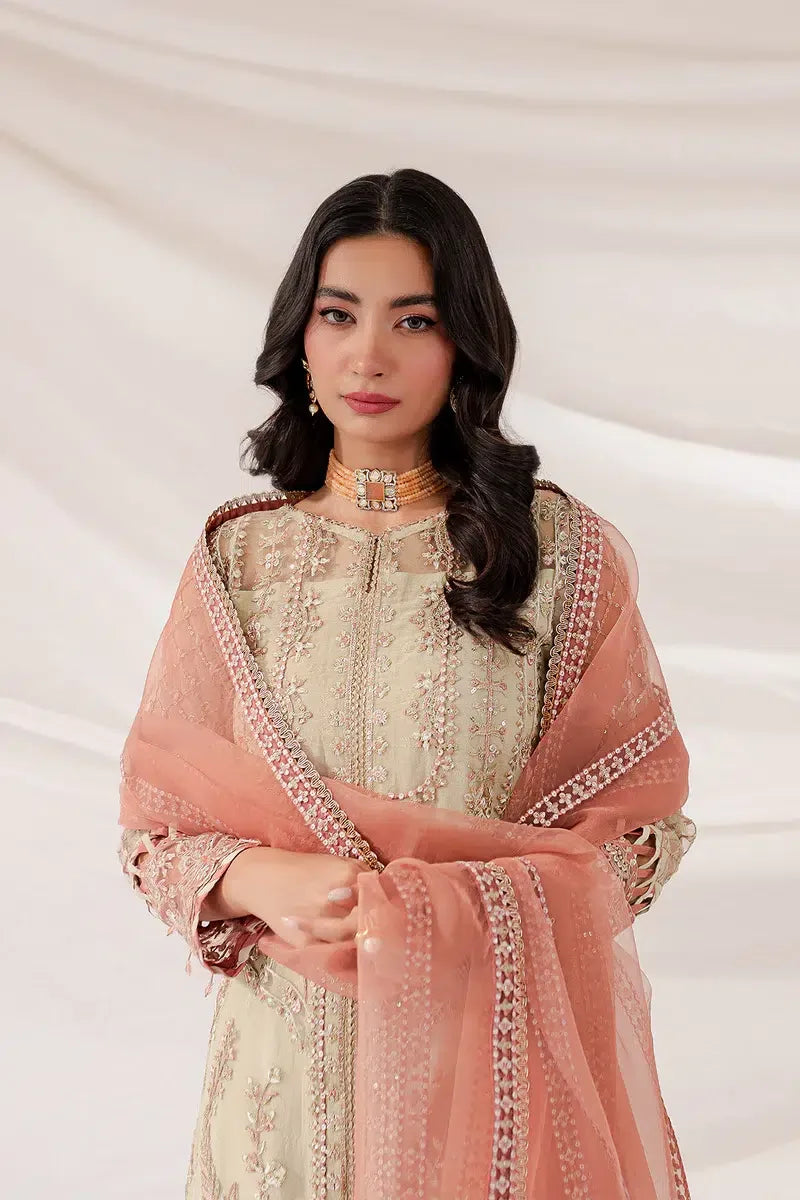 Farasha | Lumiere Luxury Collection 23 | Pearl Dream - Aqsa Fabrics