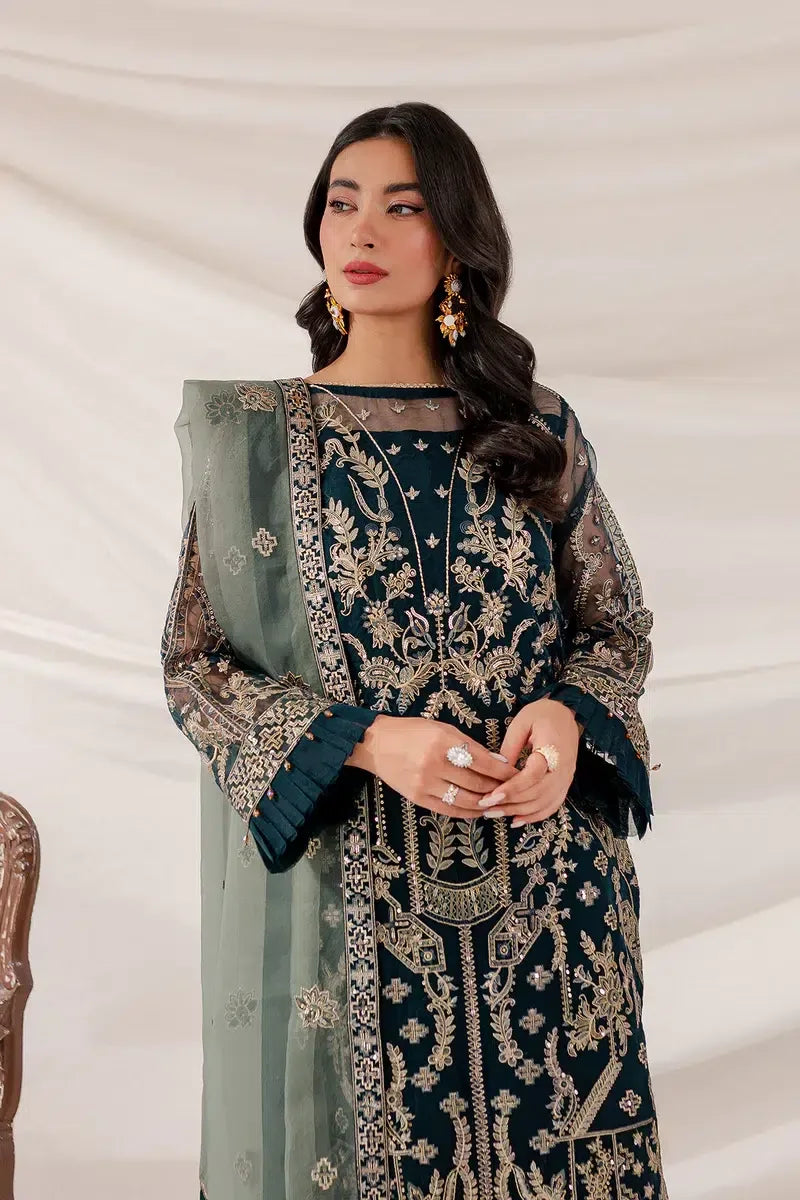 Farasha | Lumiere Luxury Collection 23 | Shamrock - Aqsa Fabrics