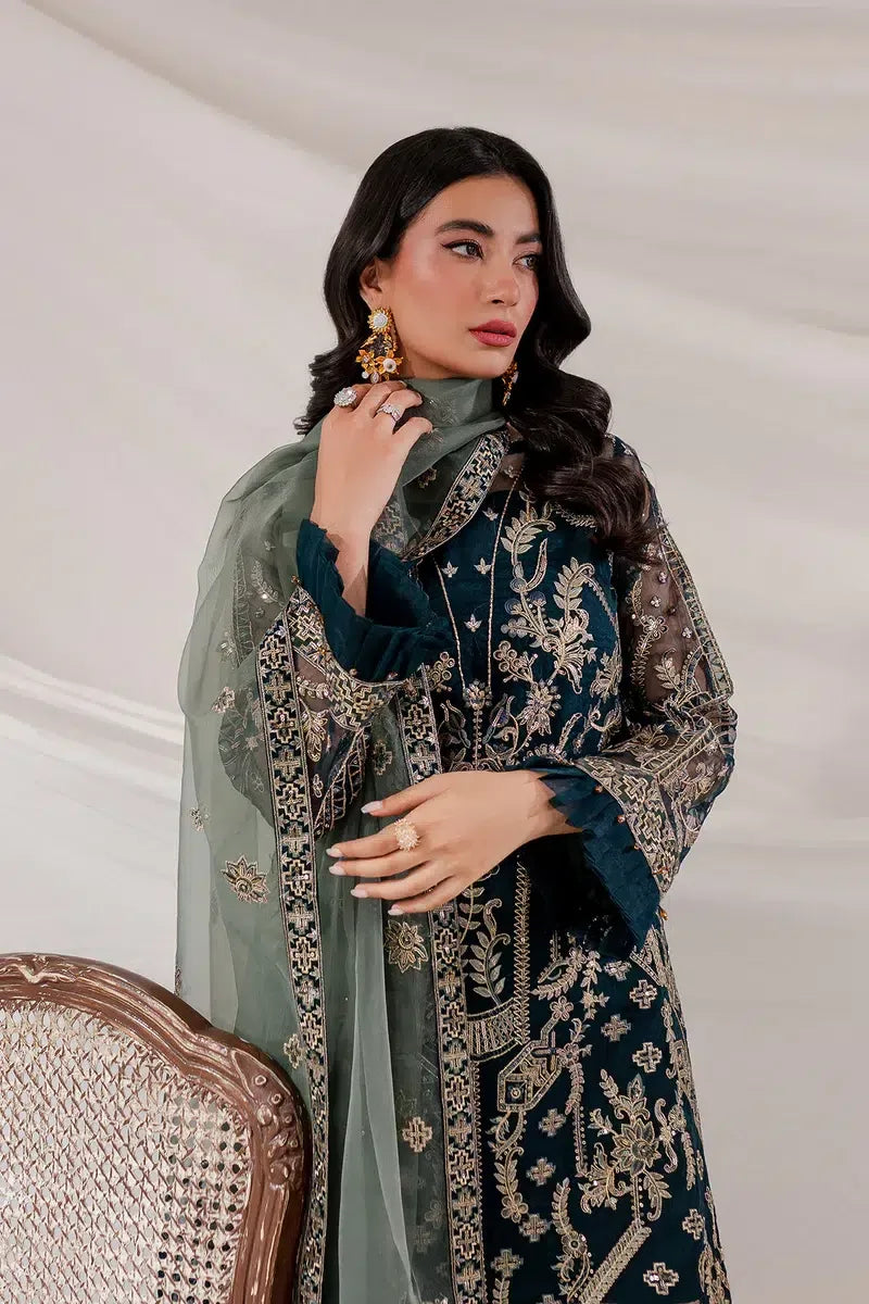 Farasha | Lumiere Luxury Collection 23 | Shamrock - Aqsa Fabrics