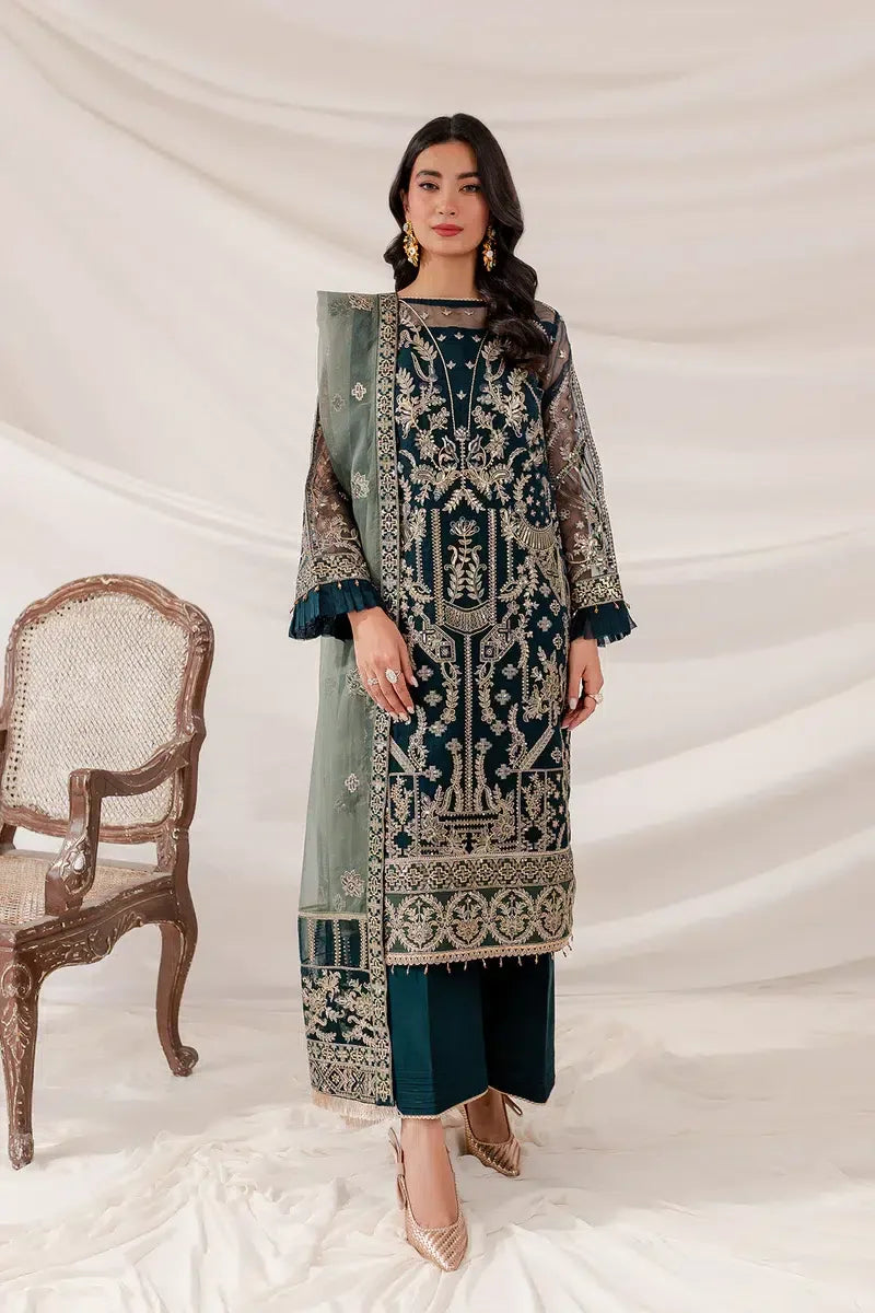 Farasha | Lumiere Luxury Collection 23 | Shamrock - Aqsa Fabrics