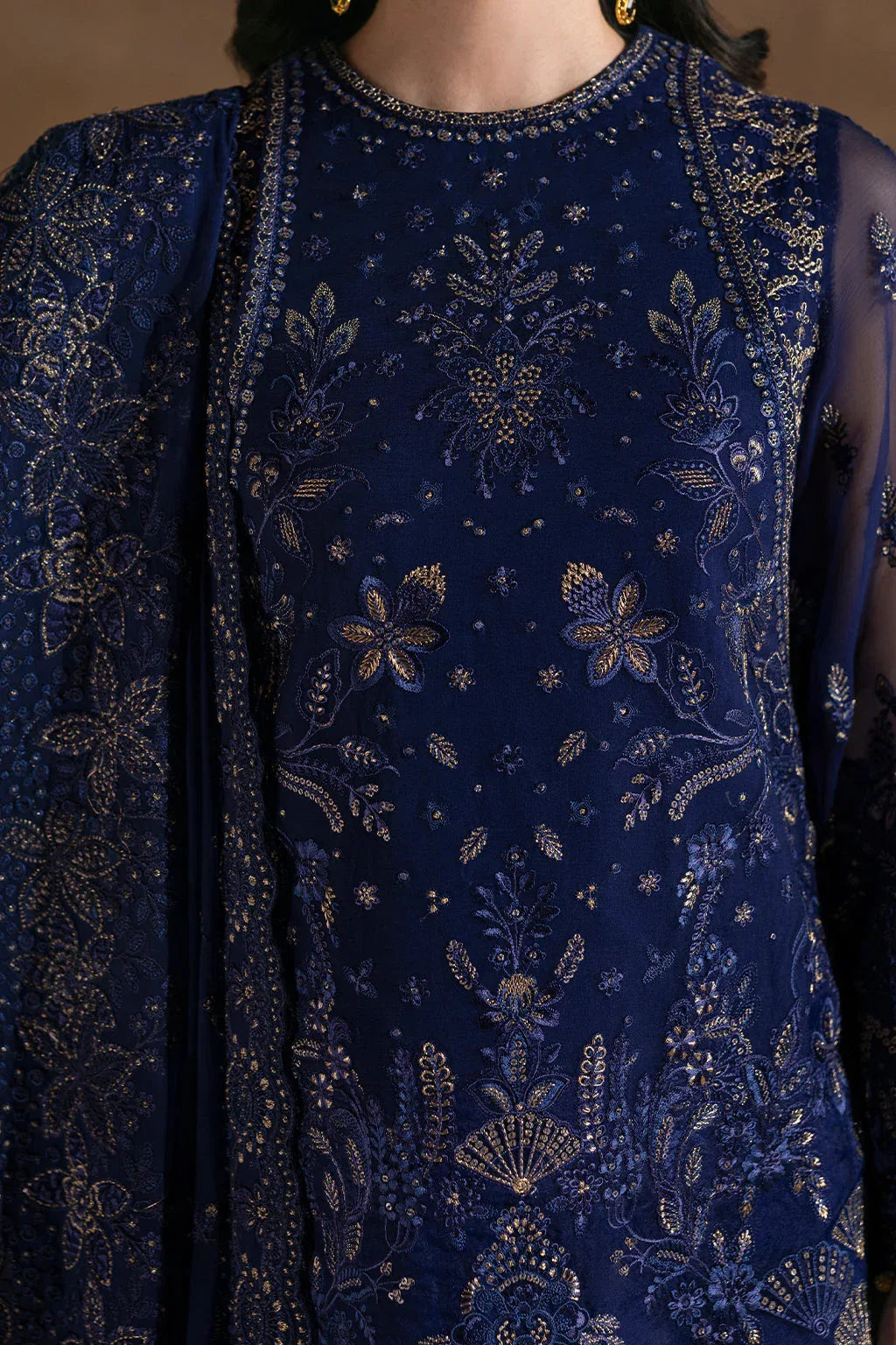 Flossie | Laconic Formals | FE - 902 B - Aqsa Fabrics