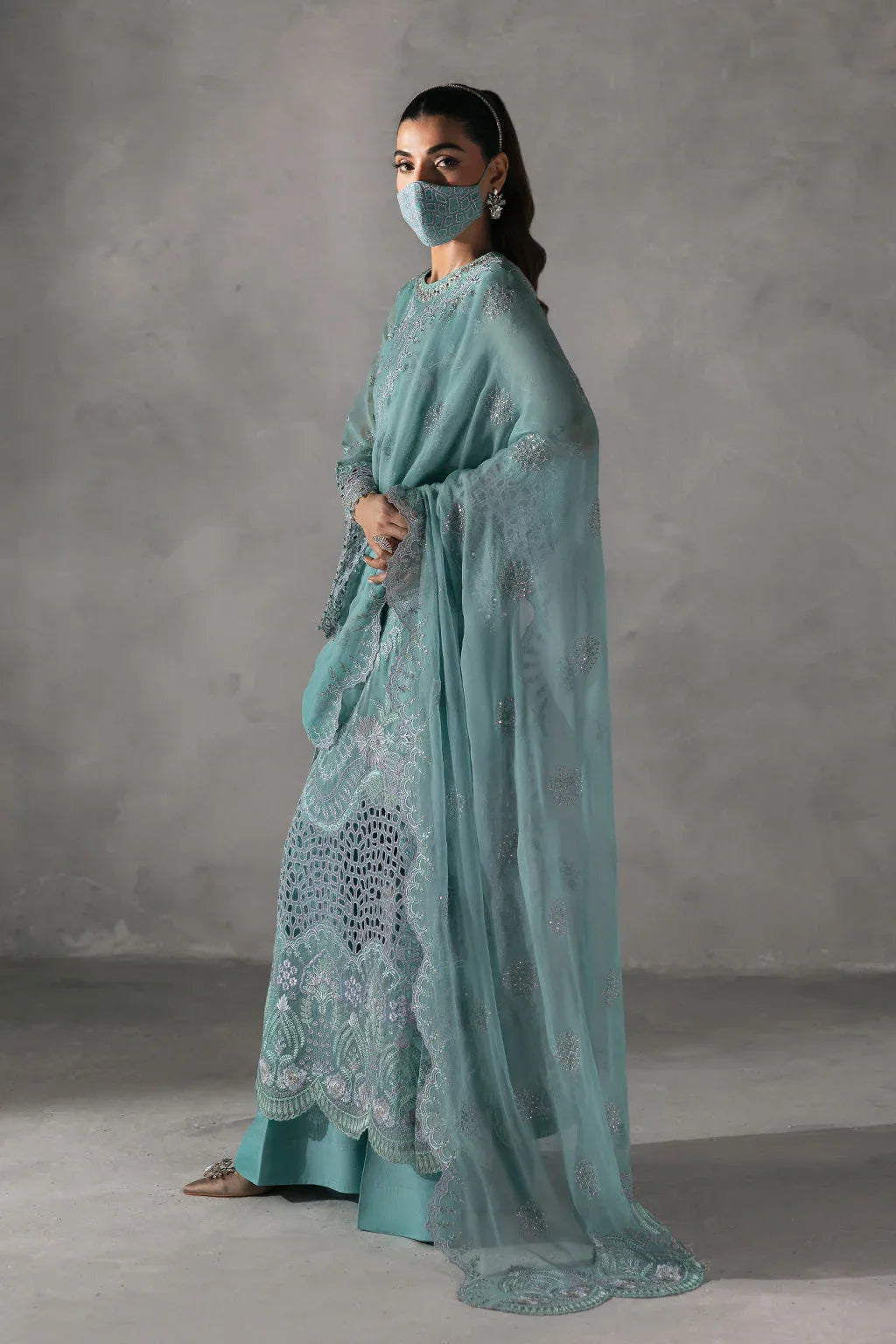 Flossie | Laconic Formals | FE - 905 A - Aqsa Fabrics