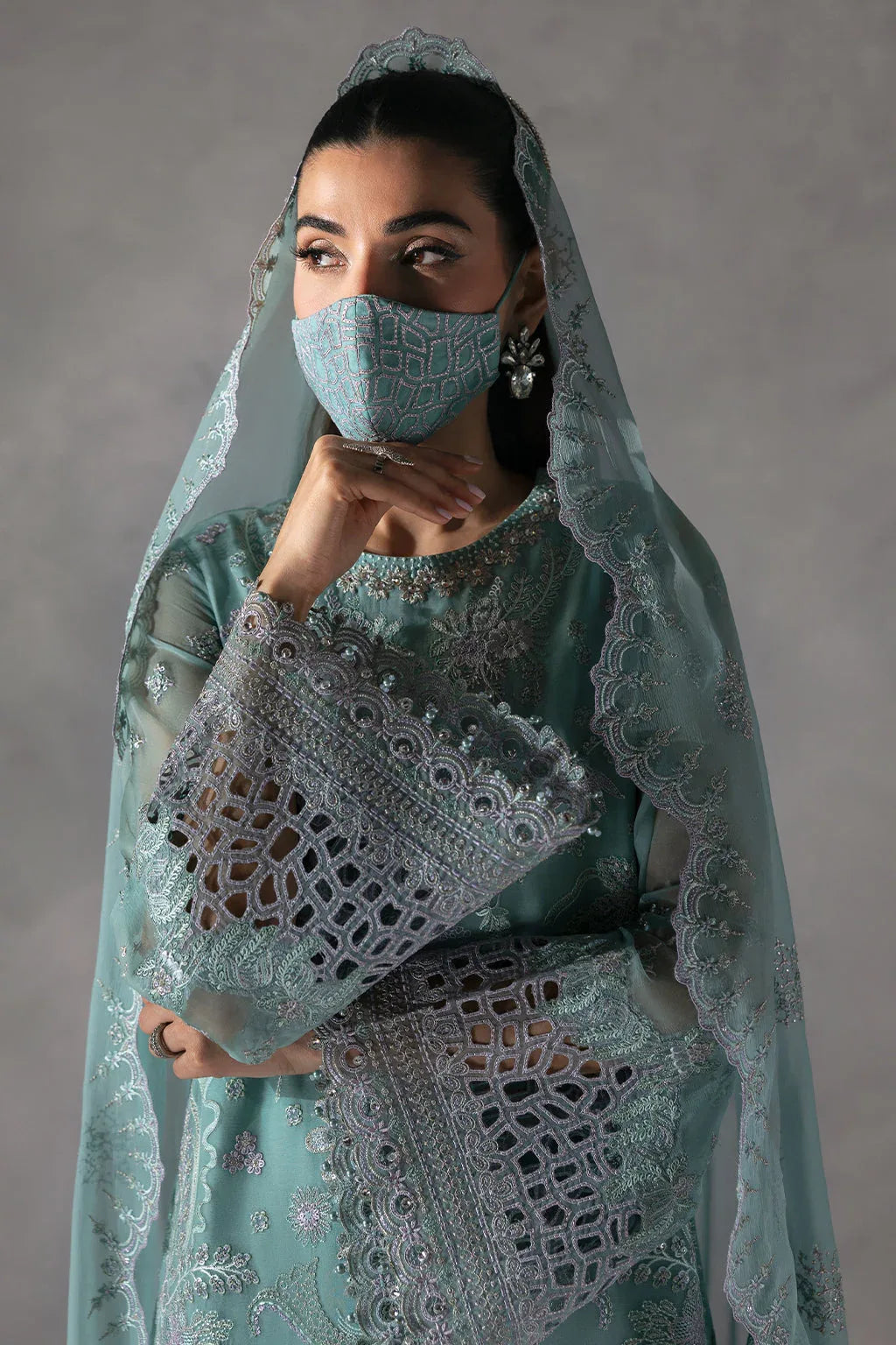 Flossie | Laconic Formals | FE - 905 A - Aqsa Fabrics