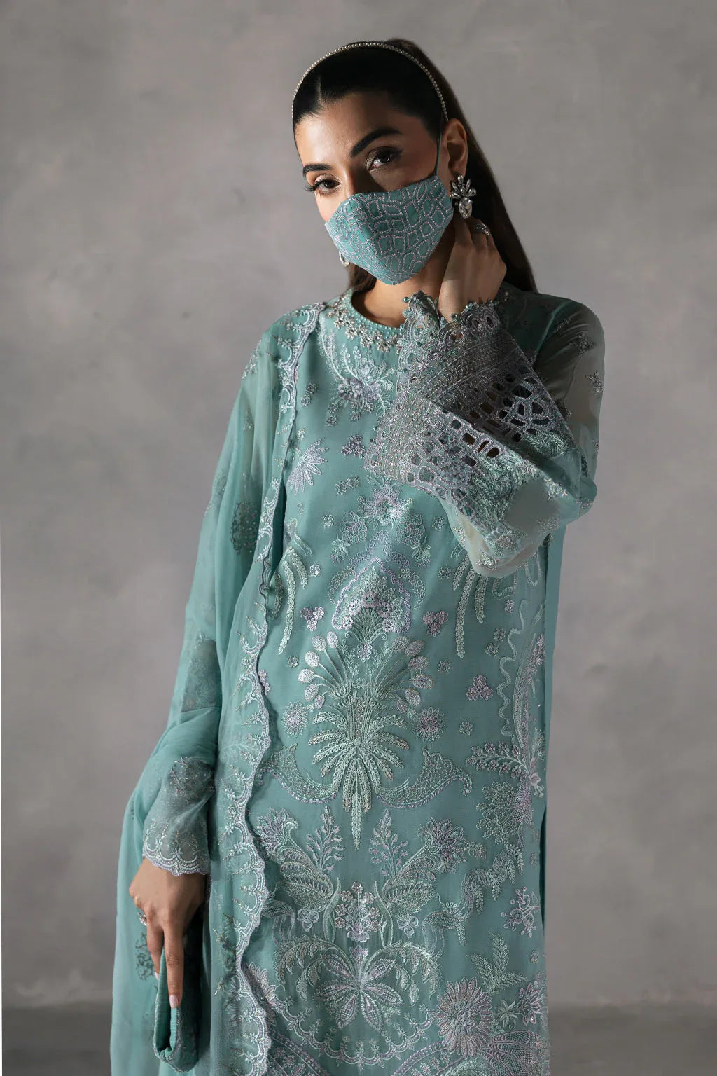 Flossie | Laconic Formals | FE - 905 A - Aqsa Fabrics