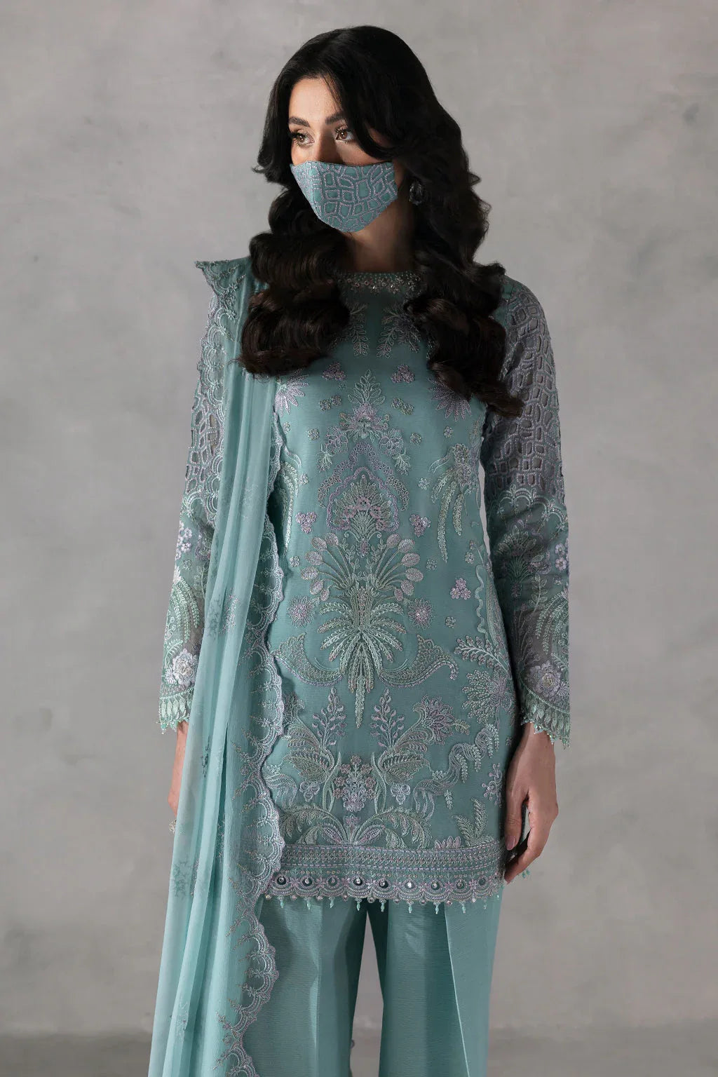 Flossie | Laconic Formals | FE - 905 B - Aqsa Fabrics